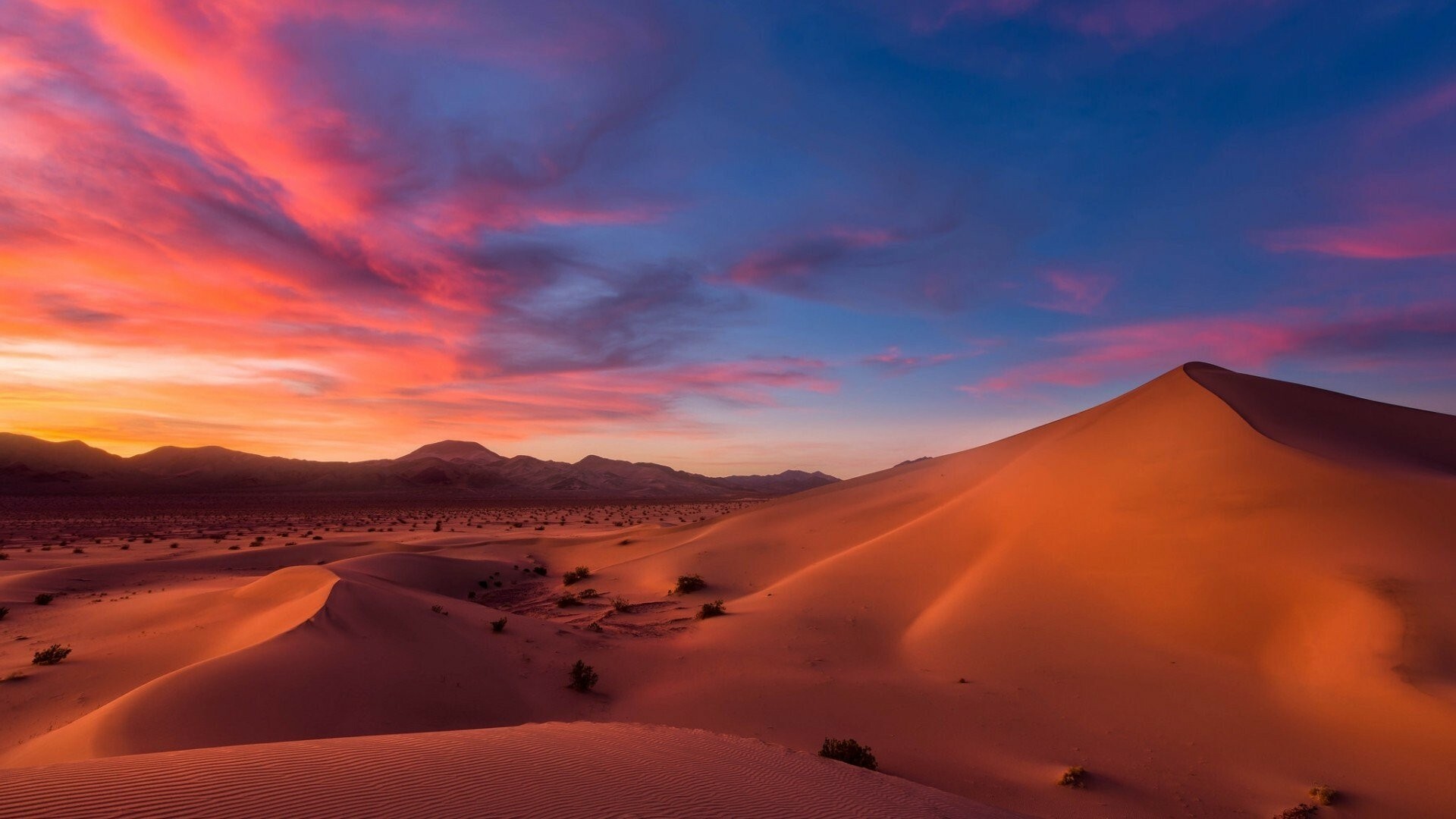 Vast desert, Nature's vastness, Endless horizons, Timeless serenity, 1920x1080 Full HD Desktop