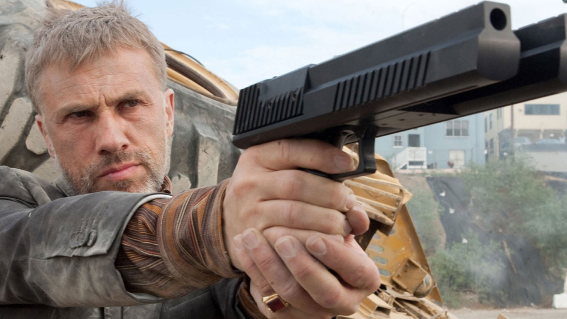 Christoph Waltz, Green Hornet, Gun-wielding character, Action hero, 1920x1080 Full HD Desktop