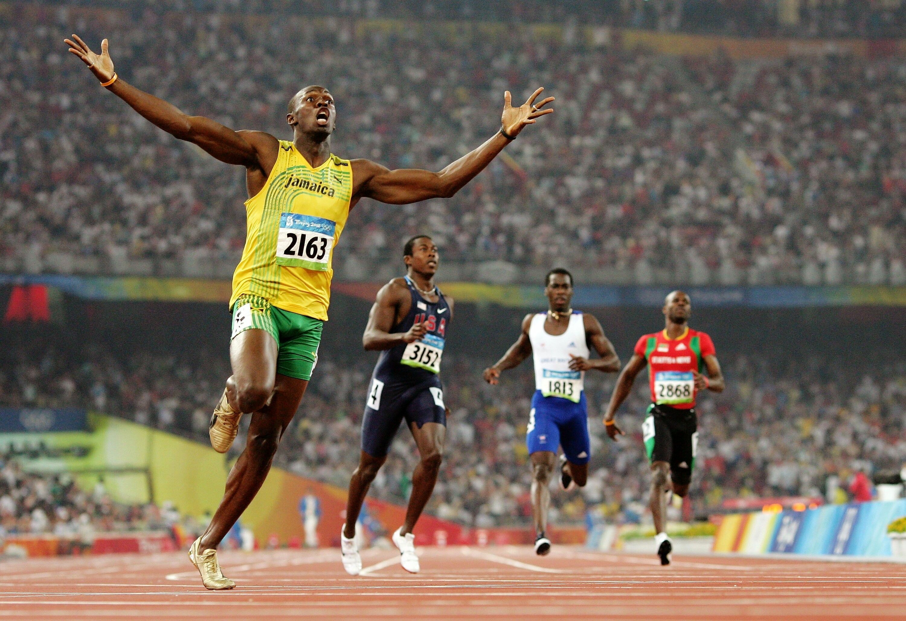 Beijing Olympics 2008, Usain Bolt Wallpaper, 3000x2060 HD Desktop