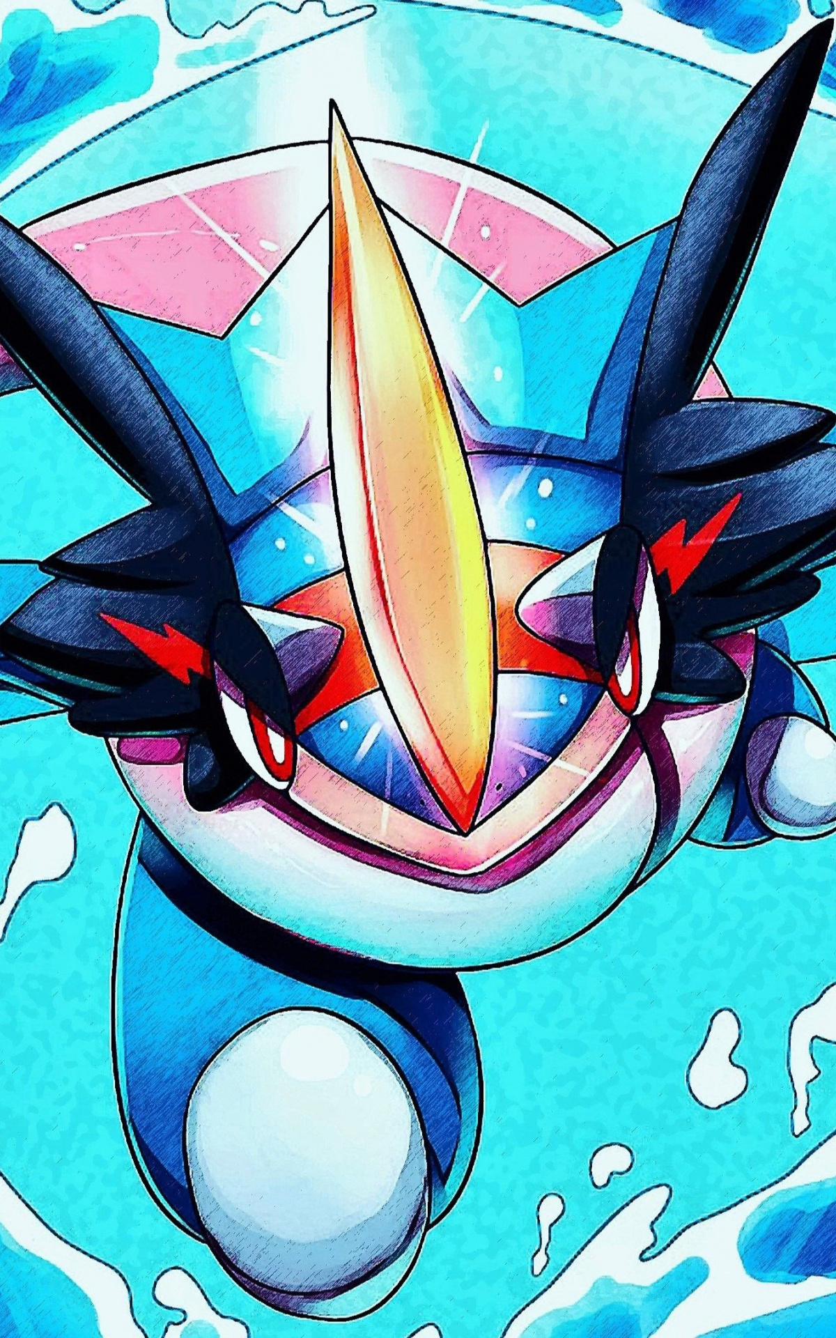 Greninja gaming, Ash wallpapers, Pokemon creature, Mobile tablet, 1200x1920 HD Phone