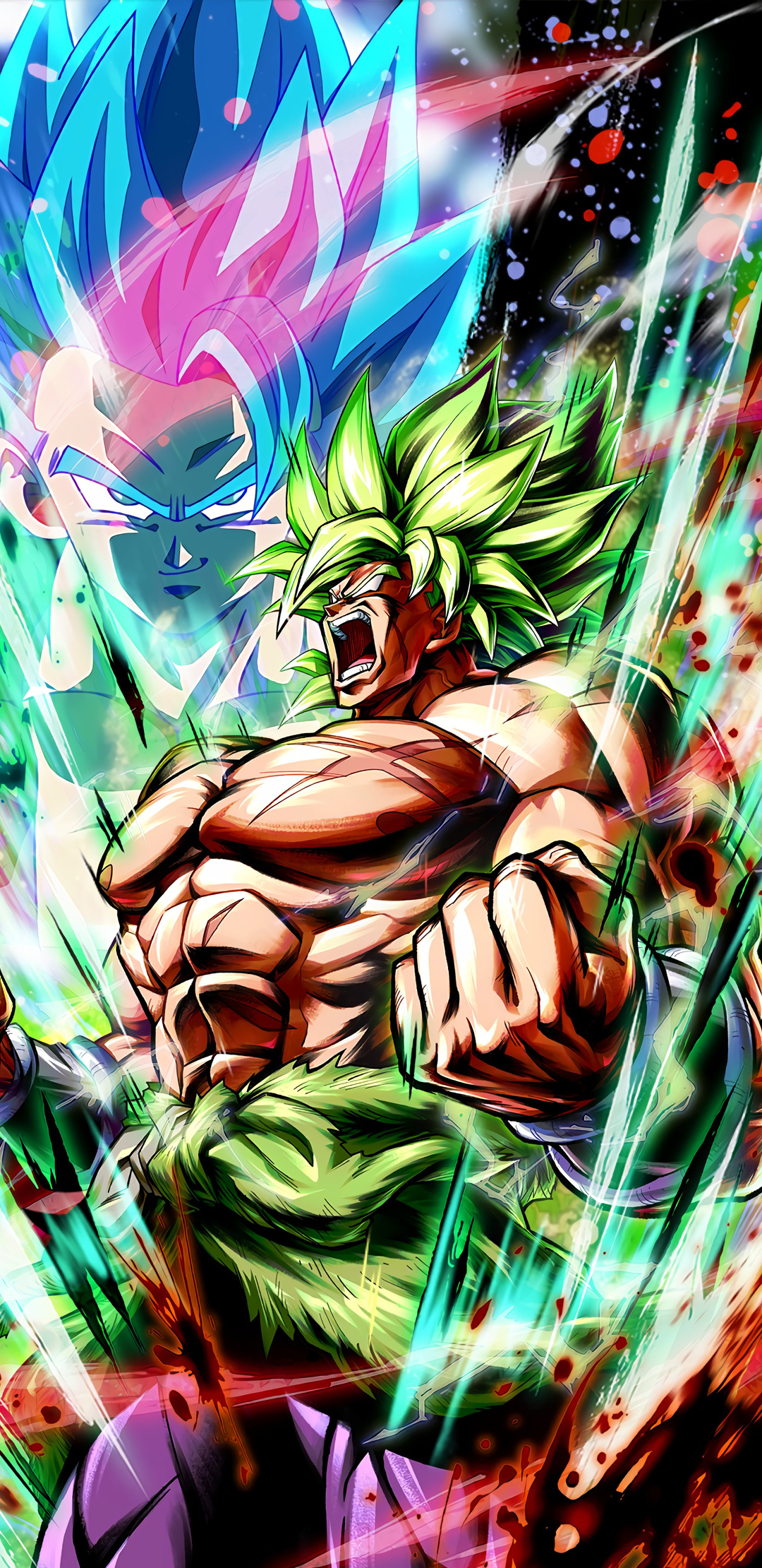 Super Saiyan Full Power Broly, Super Saiyan Blue Gogeta, Dragon Ball Super: Broly, HD Phone wallpaper