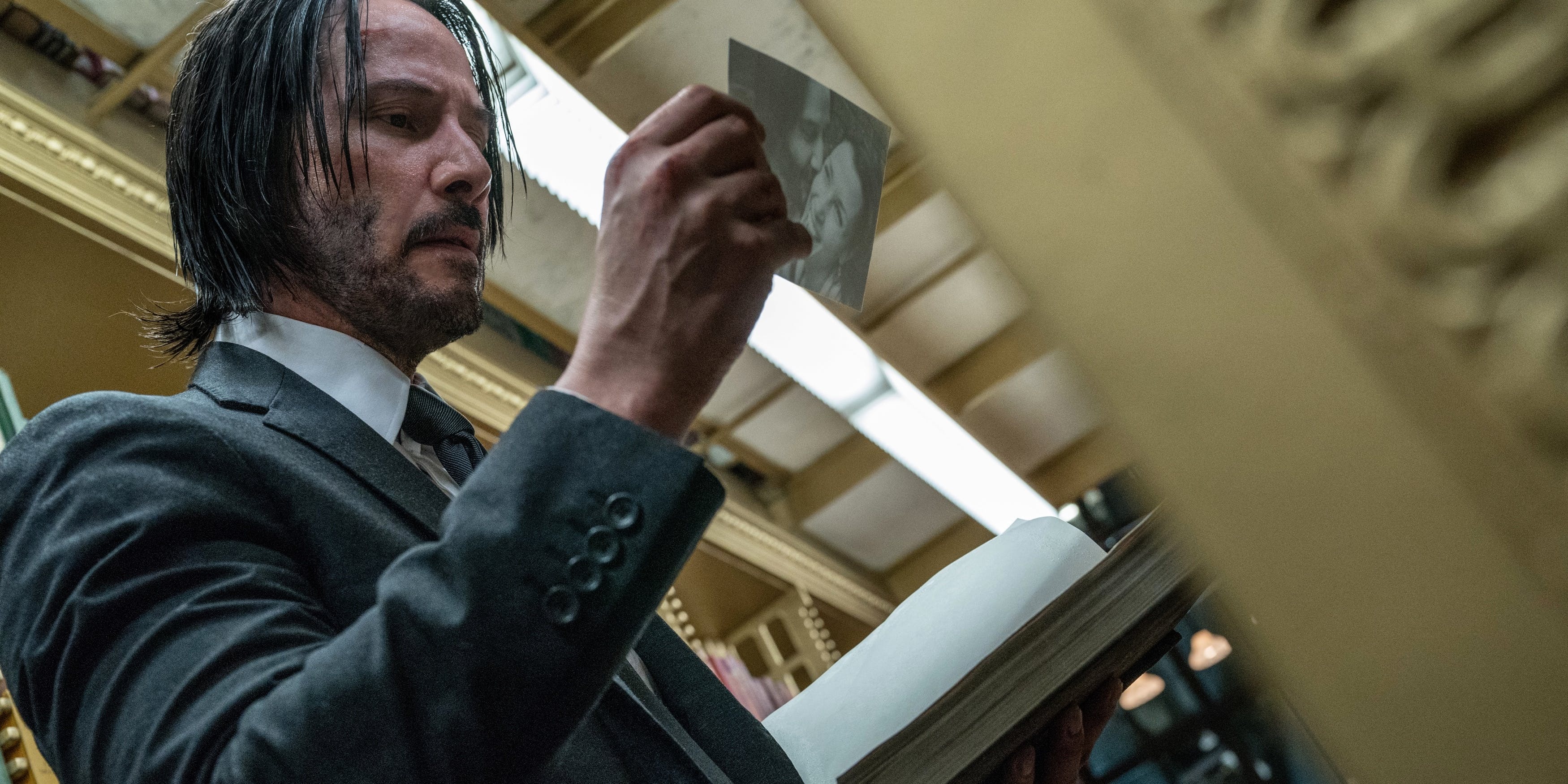 John Wick: Chapter 3 - Parabellum, New iPhone XS, Action-packed scenes, Stunning wallpapers, 3500x1750 Dual Screen Desktop