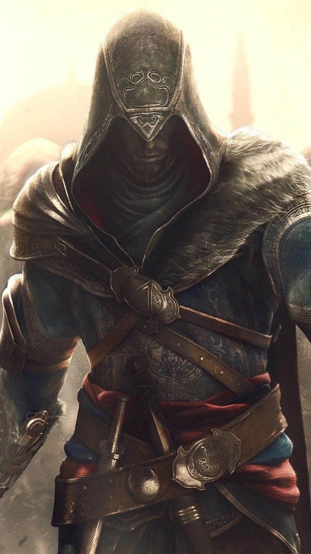 Ezio Auditore da Firenze, Assassin's Creed Revelations robes, Fur trimmed hooded cowl, Full HD Phone wallpaper