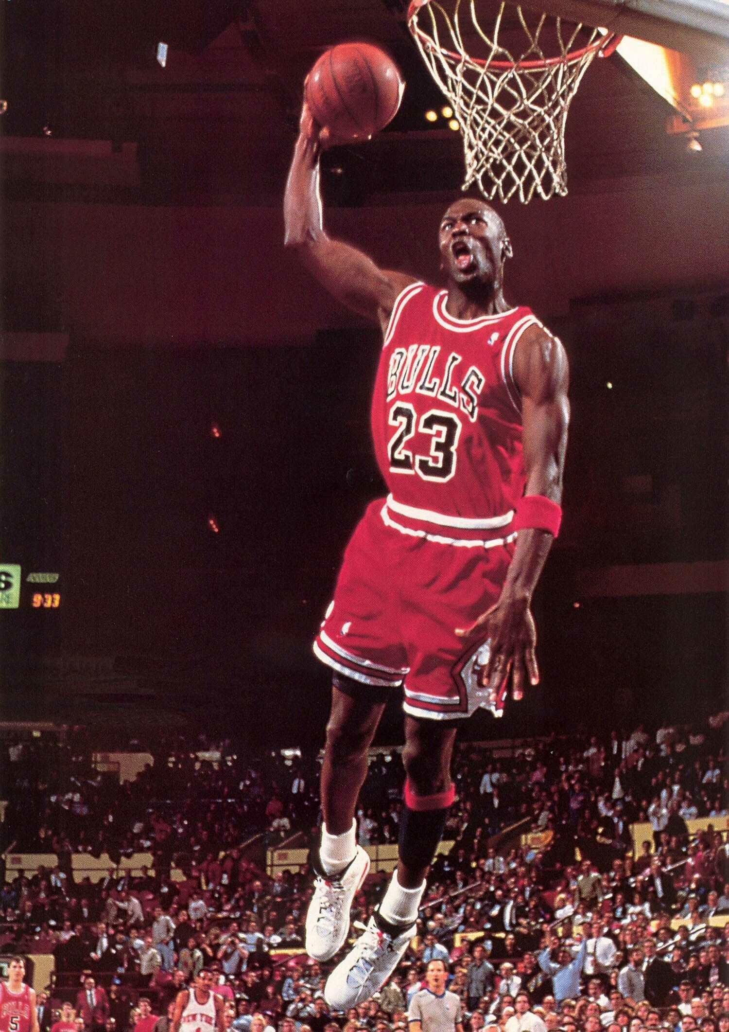 Michael Jordan, Legendary basketball player, Slam dunk, Sports hero, 1500x2130 HD Phone