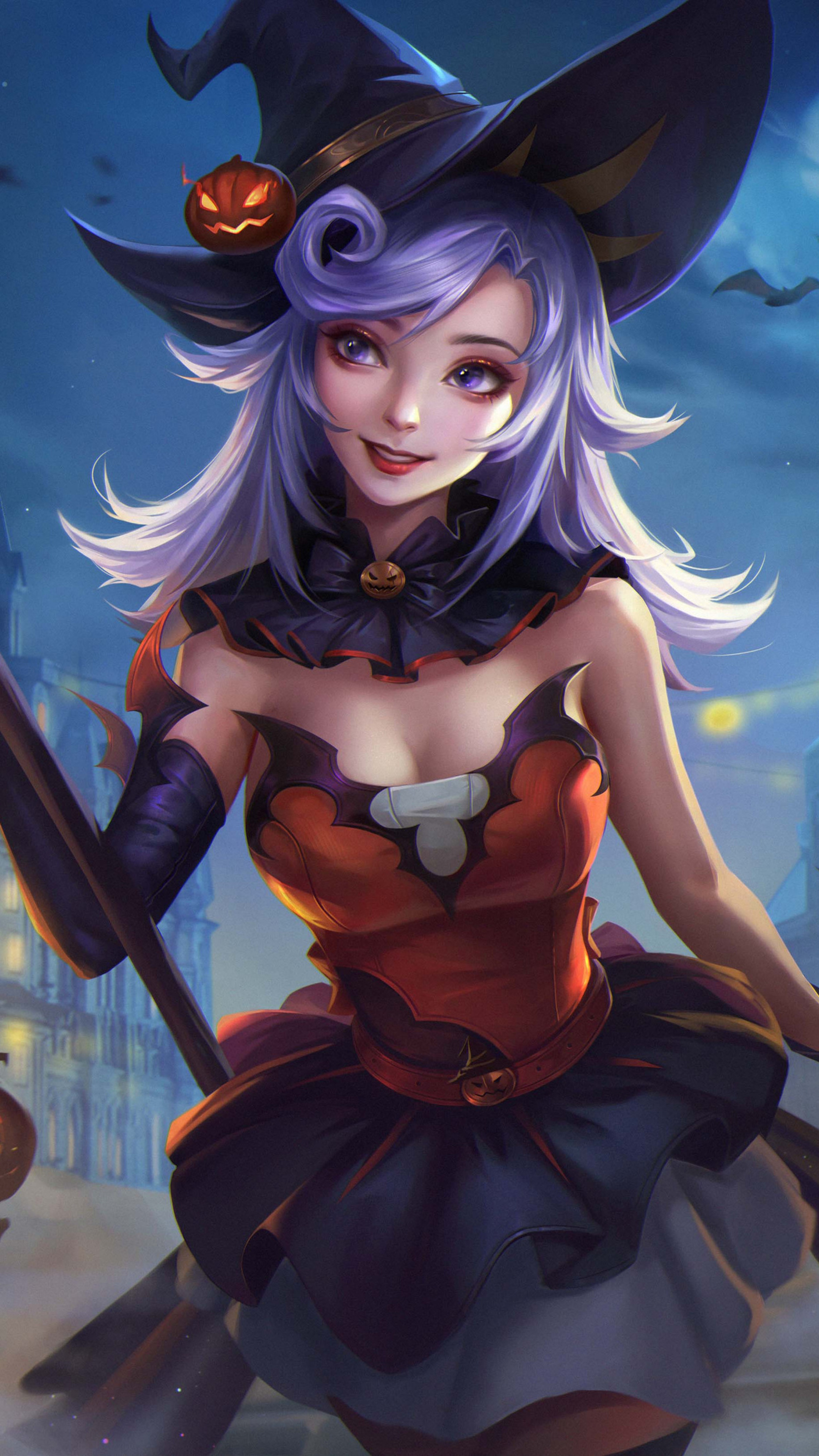 Halloween Witch, Happy Halloween, Witch 2020, Sony Xperia, 2160x3840 4K Phone
