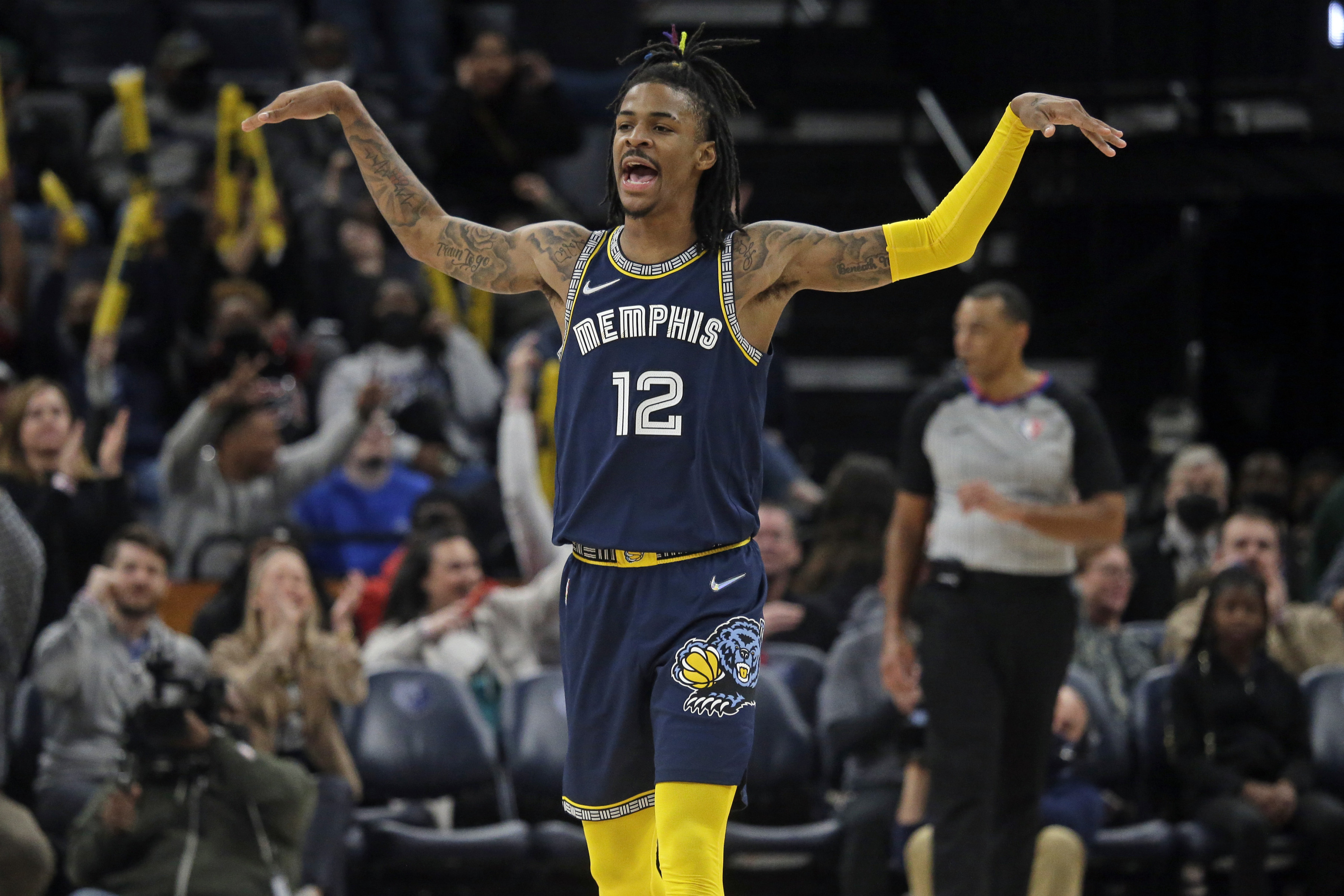 Ja Morant, 52 points, All-time great performance, Spurs, 3200x2140 HD Desktop