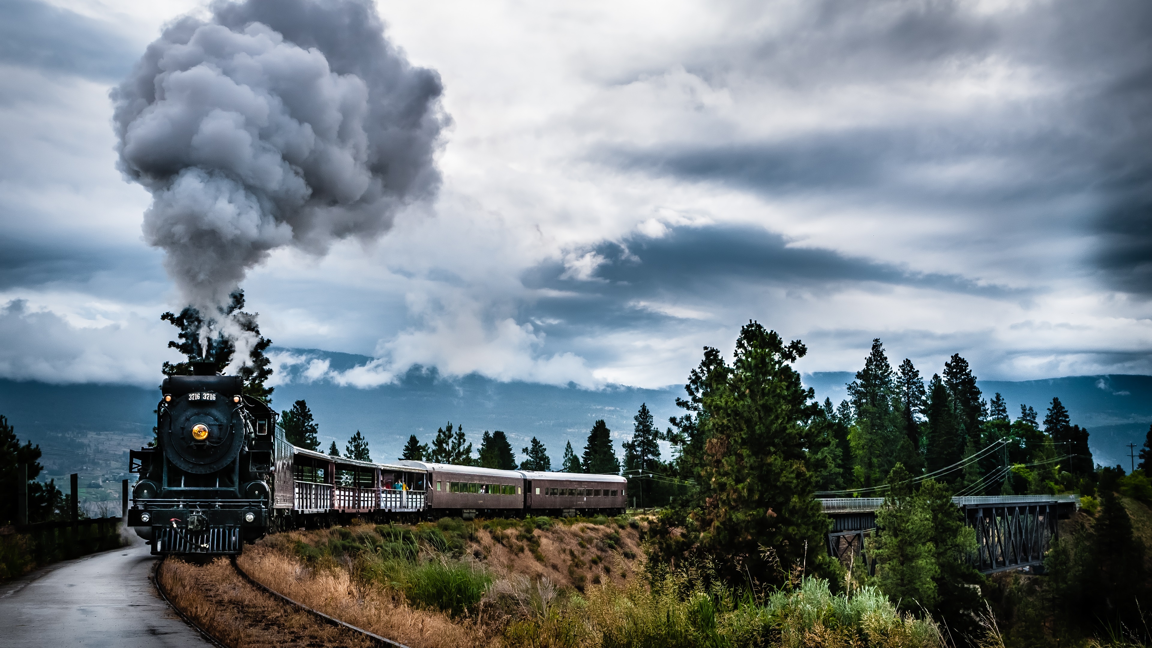 Passenger Locomotive, Trains Wallpaper, 3840x2160 4K Desktop