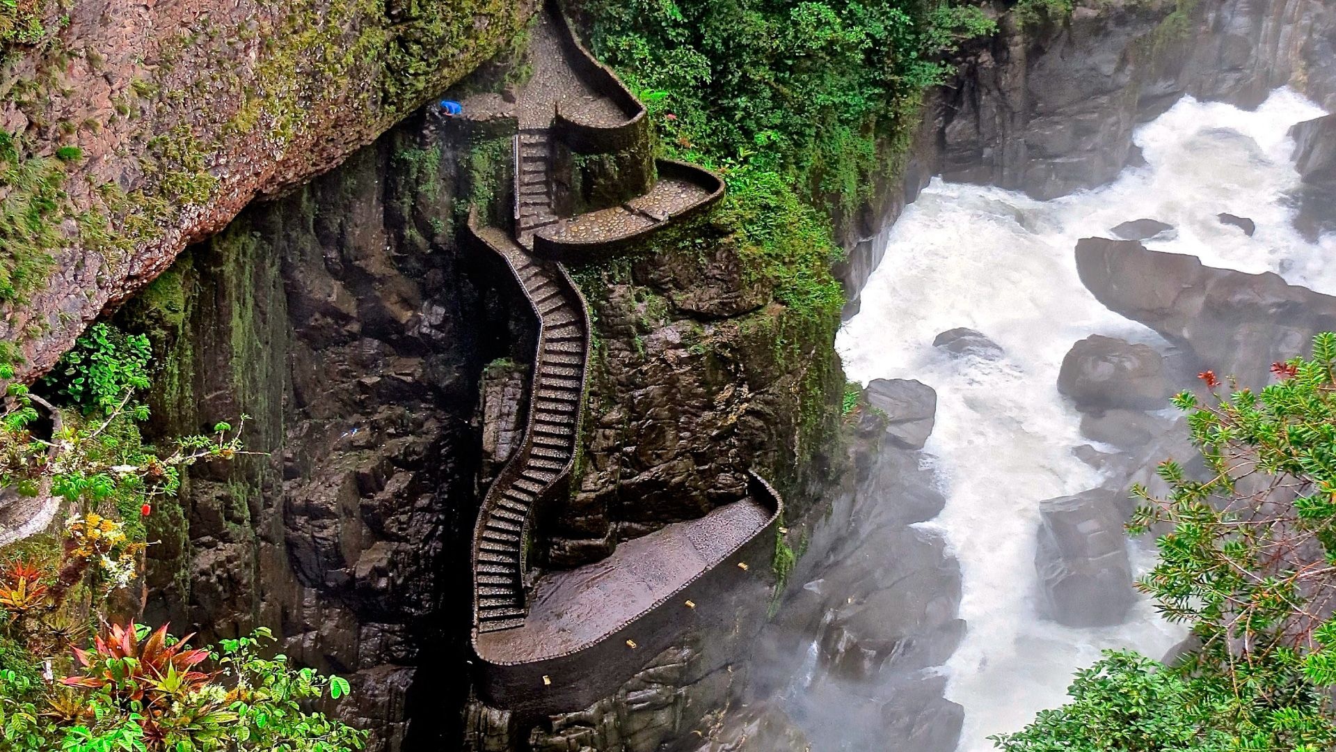 Baos Ecuador, Pailon del diablo, Viajar a Ecuador, Waterfall, 1920x1080 Full HD Desktop