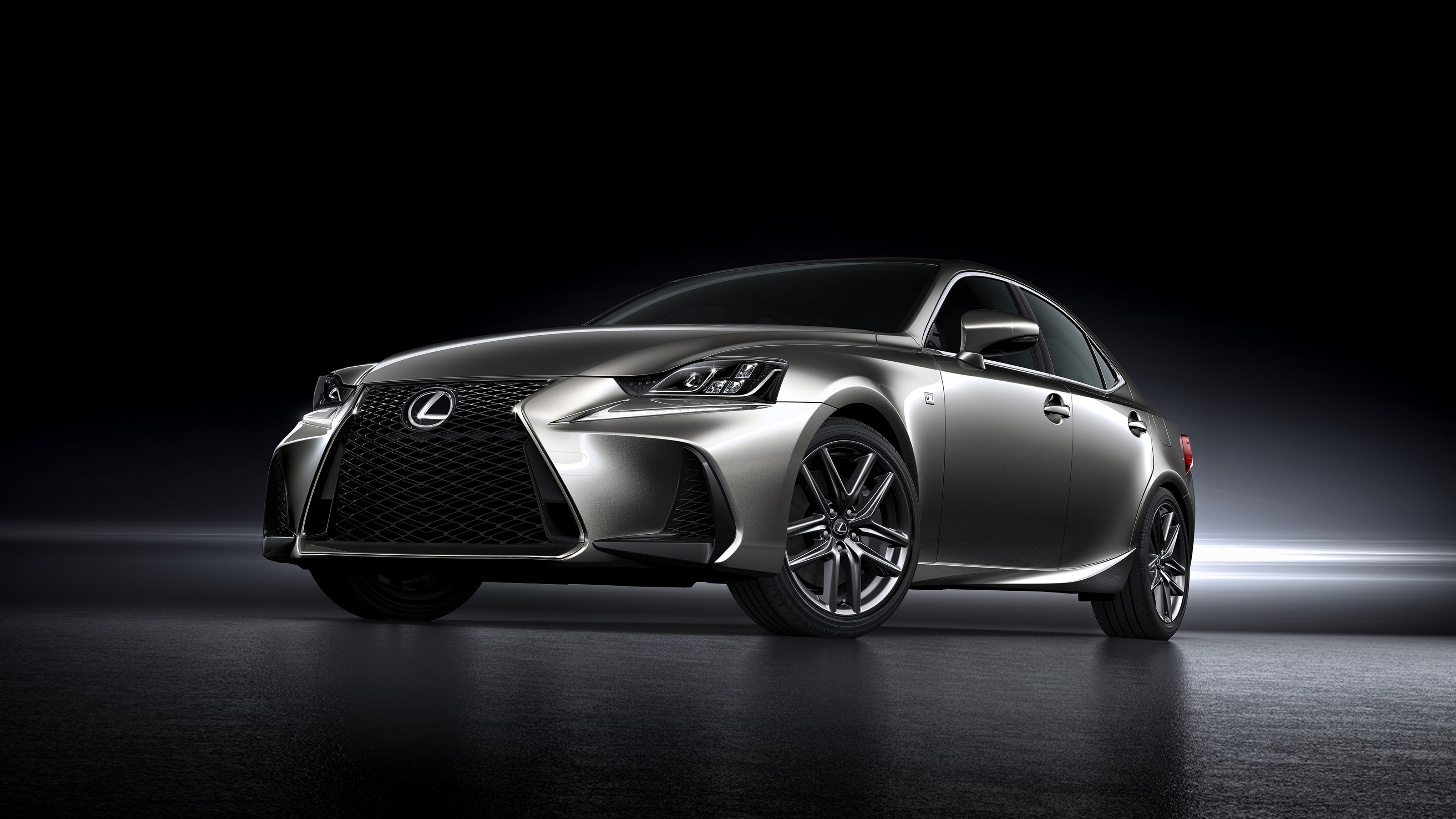 Lexus IS, Beijing Motor Show, Auto China 2016, Silver cars, 3840x2160 4K Desktop