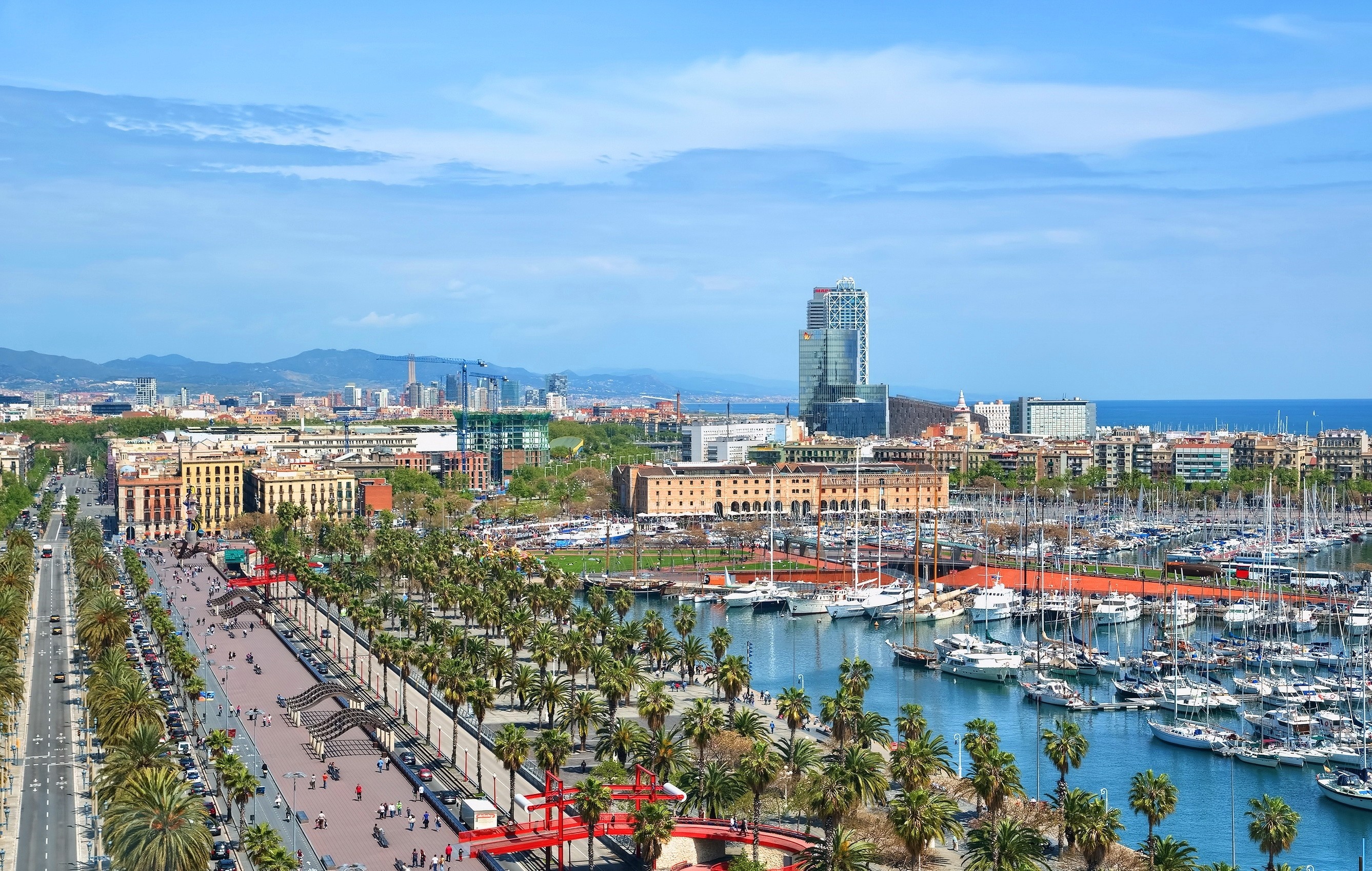 Barcelona HD wallpapers, High-definition images, Urban landscapes, City architecture, 2680x1700 HD Desktop