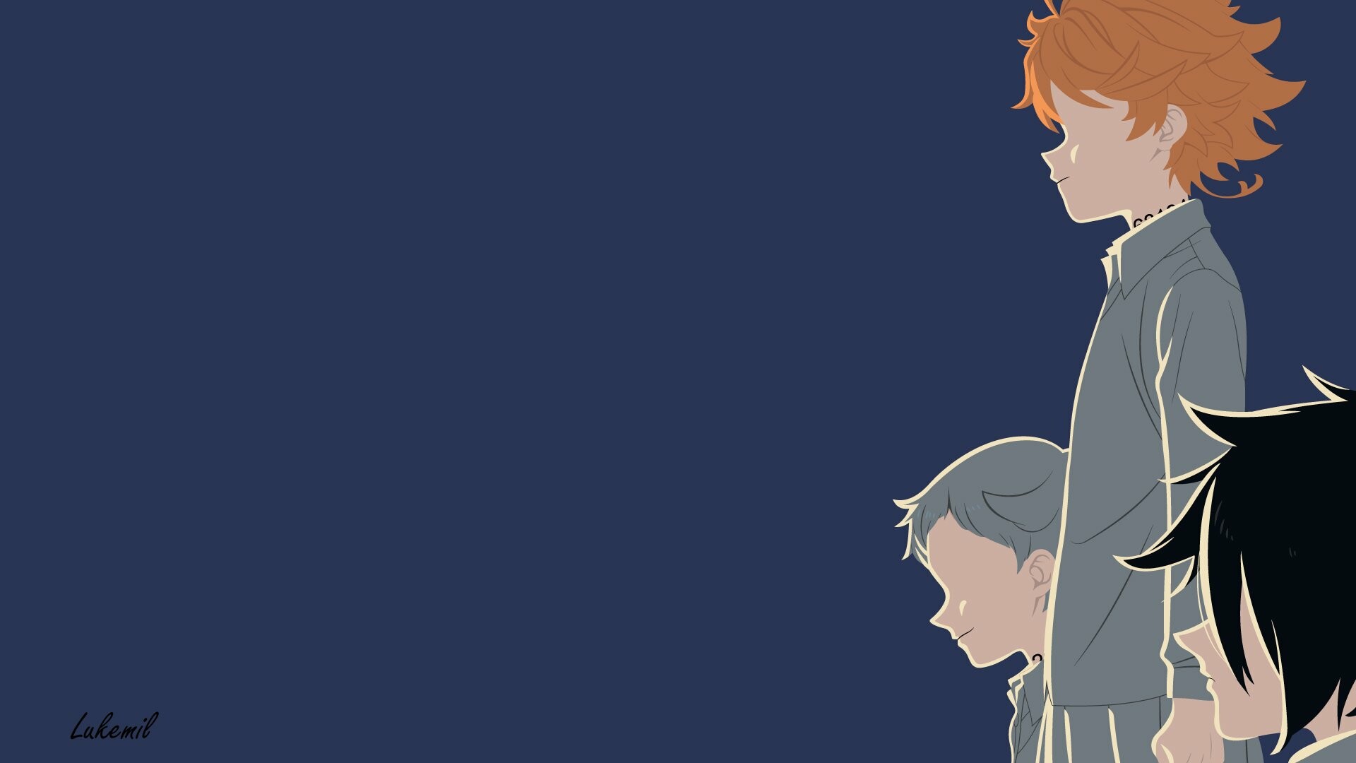 The Promised Neverland wallpaper HD, Captivating visuals, Tense atmosphere, Gripping narrative, 1920x1080 Full HD Desktop