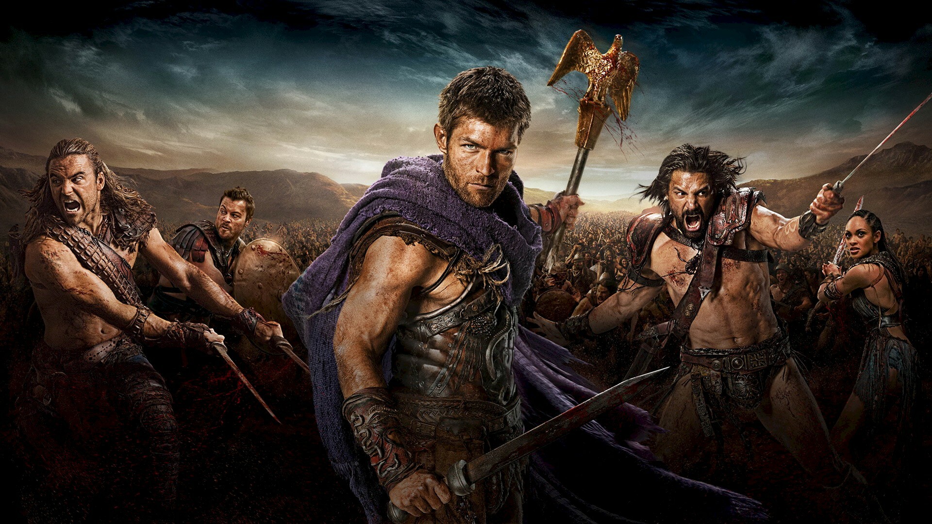 Spartacus' legacy, Blood-soaked drama, Historical inspiration, Gripping narrative, 1920x1080 Full HD Desktop