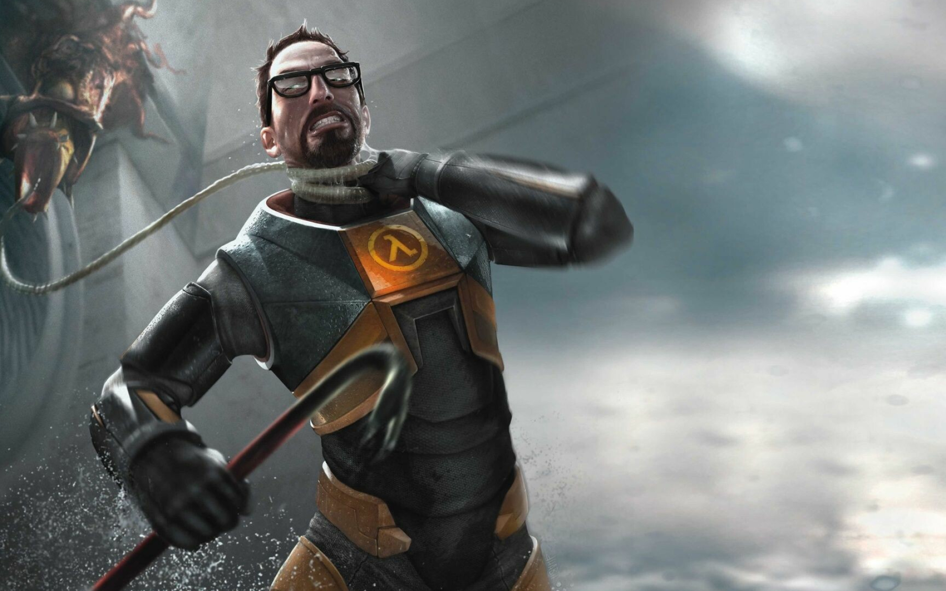 Gordon Freeman, Iconic glasses, Crowbar hero, Saviour of humanity, 1920x1200 HD Desktop