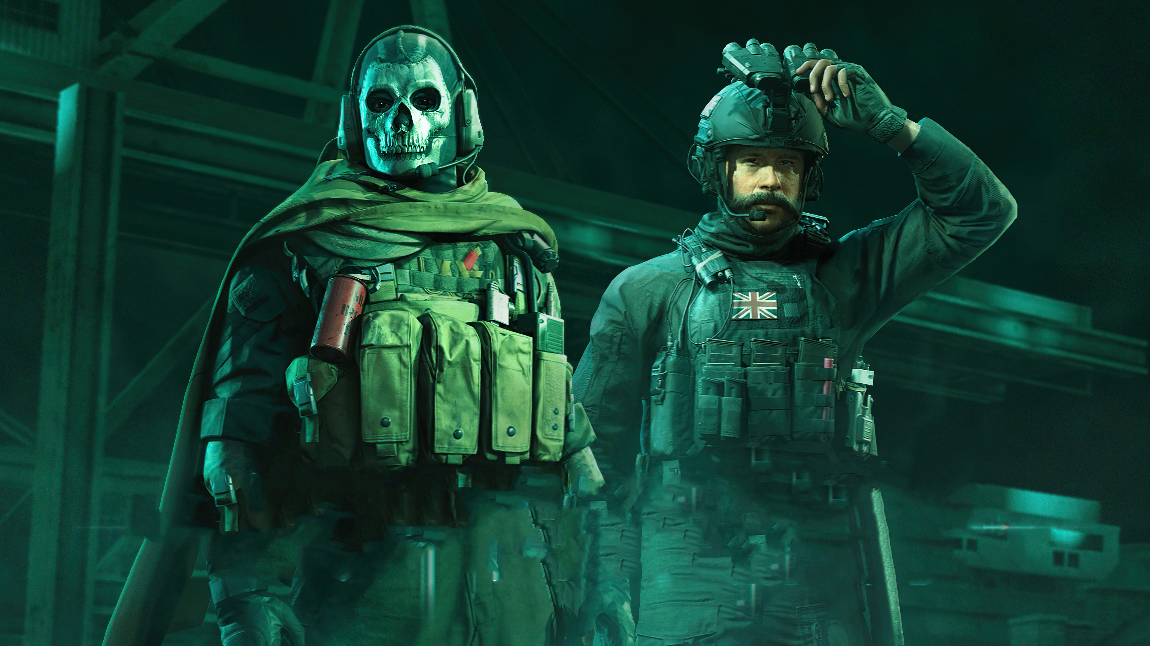Simon Ghost Riley, Captain John Price, Task Force 141, 4K Desktop wallpaper
