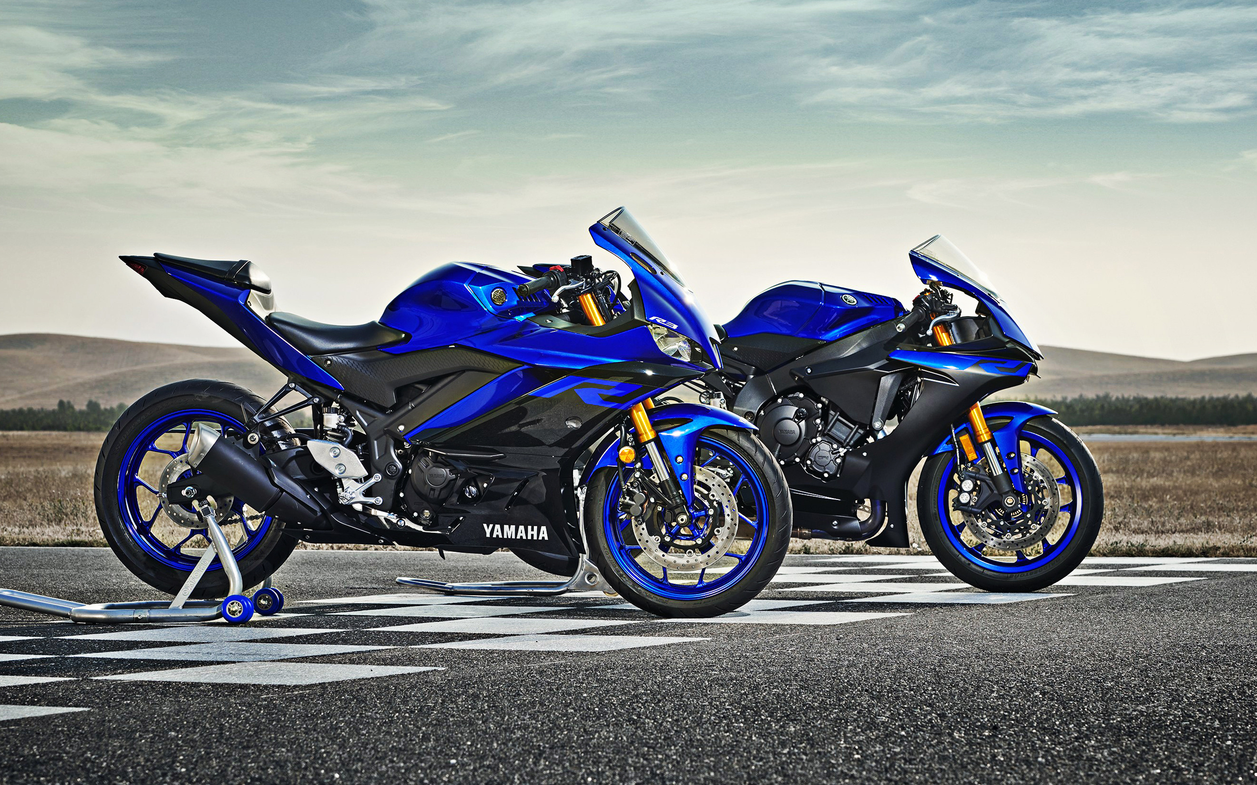 Yamaha YZF-R3, Supersport motorcycles, Japan, 2560x1600 HD Desktop