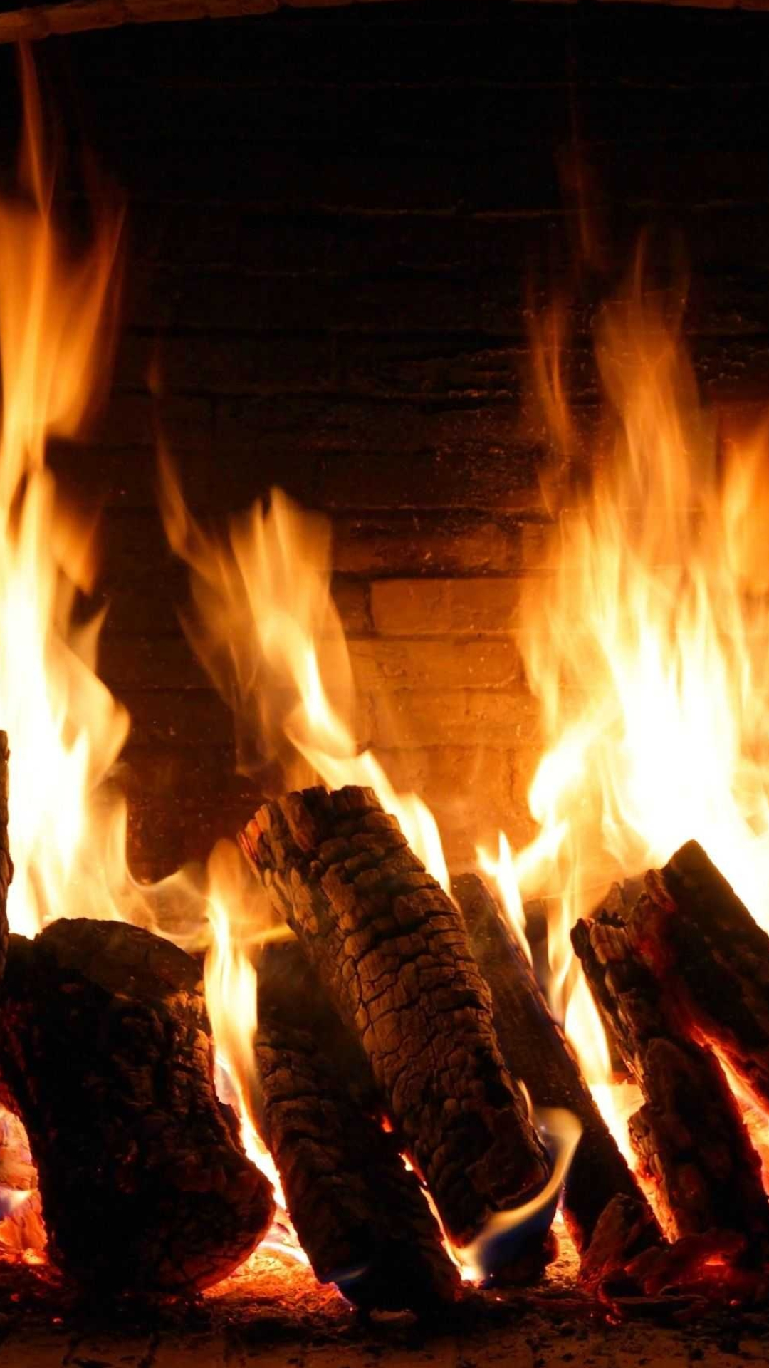 Fireplace wallpaper, Cozy vibes, Warm and inviting, 1080x1920 Full HD Phone