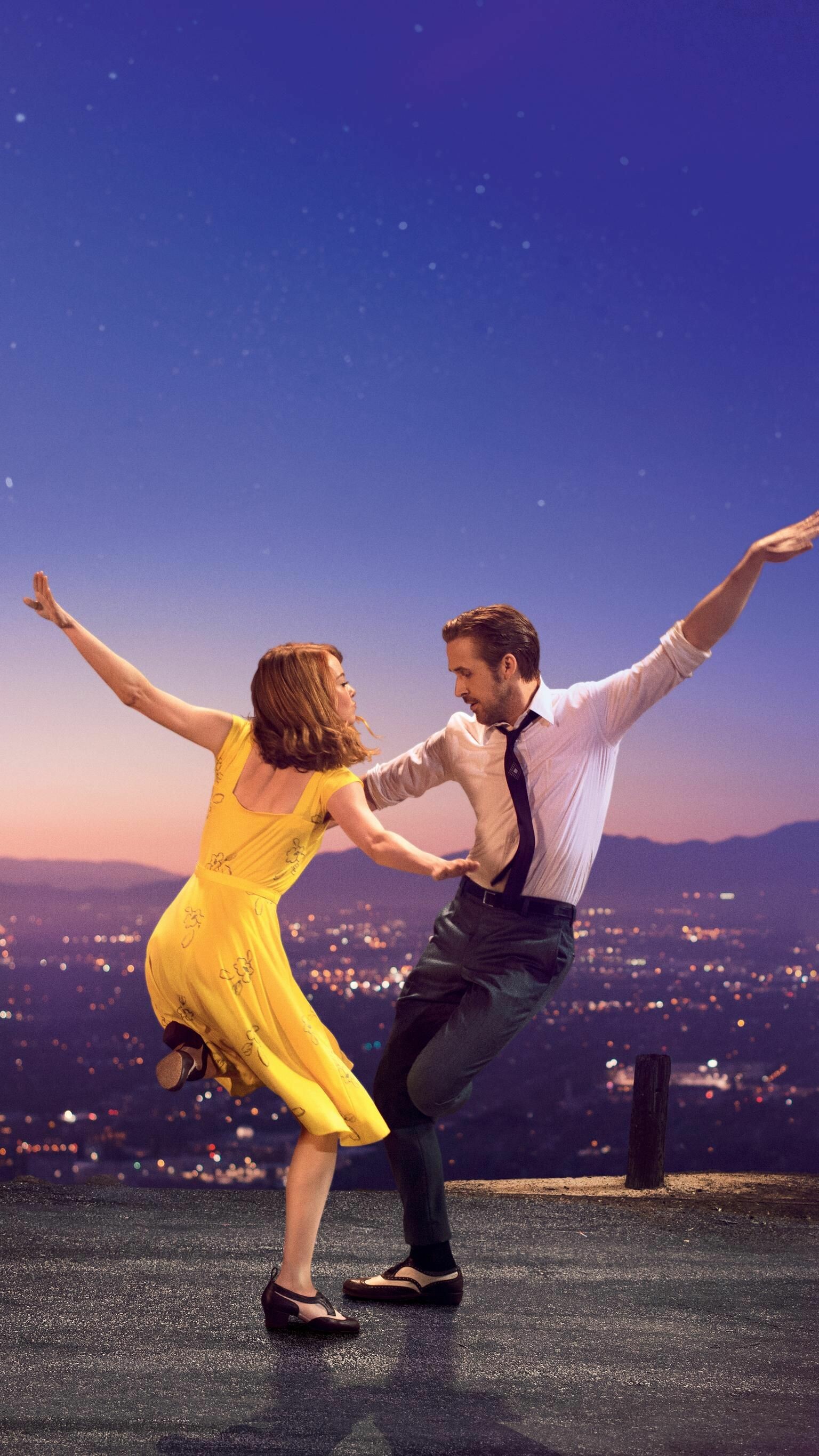 La La Land's magic, Musical romance, Captivating scenes, Dreamers' pursuit, 1540x2740 HD Phone