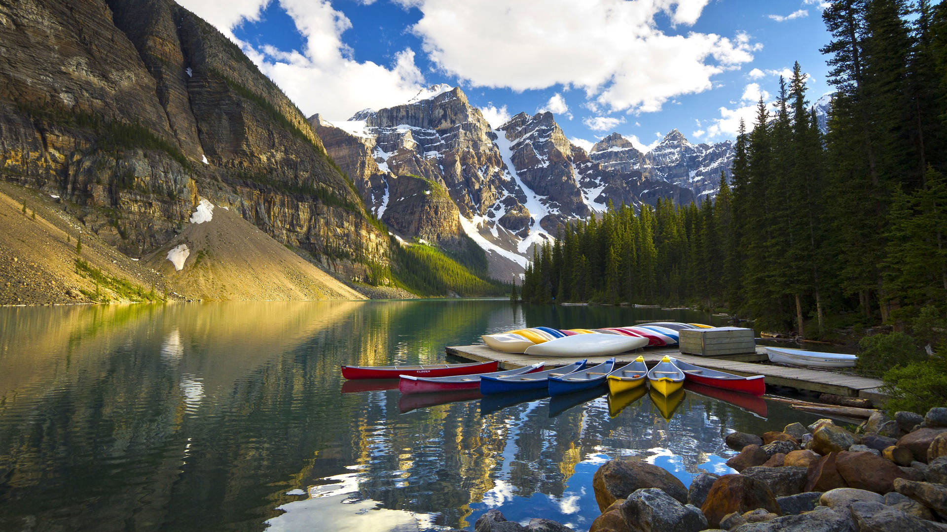 Moraine Lake, PC Wallpaper, 1920x1080 Full HD Desktop