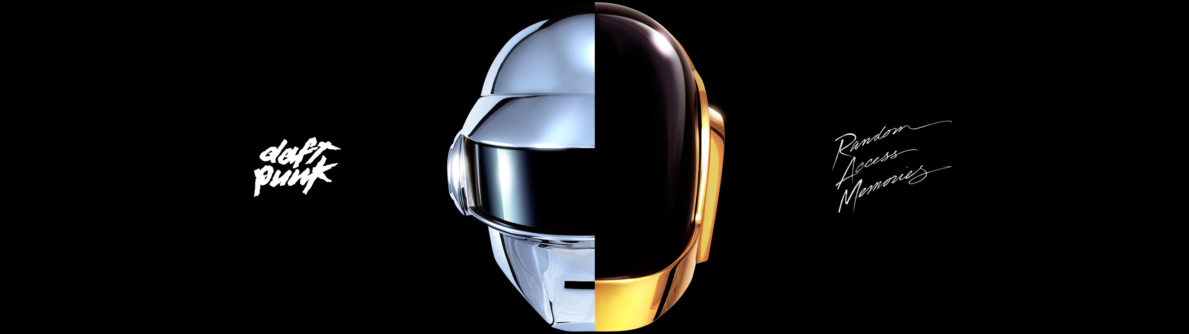 Daft Punk, Dual Monitor Wallpaper, 3840x1080 Dual Screen Desktop