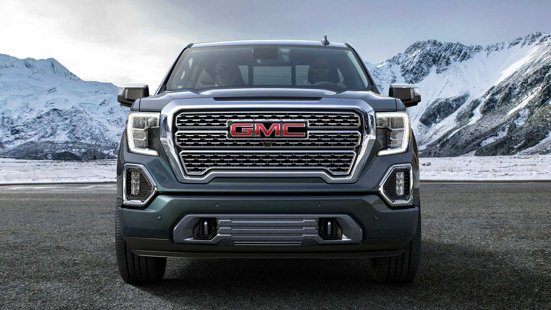 GMC Sierra, All-powerful beauty, Commanding presence, Rugged elegance, 1920x1080 Full HD Desktop