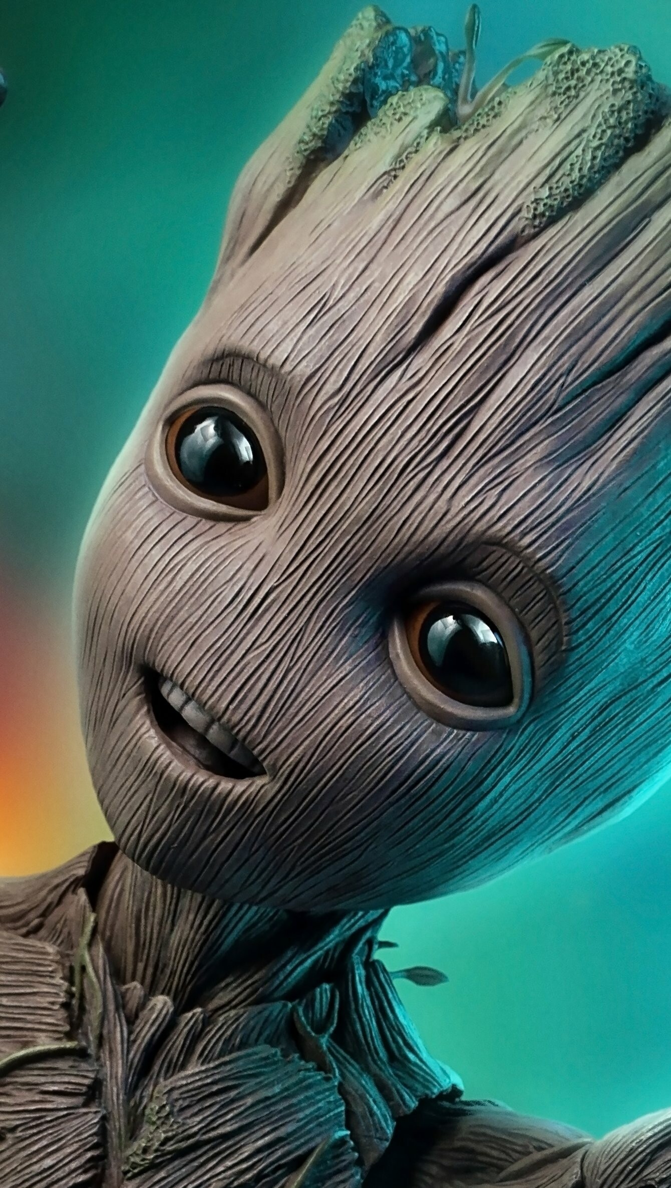 Baby Groot, Guardians of the Galaxy wallpaper, Adorable character, Marvel art, 1340x2380 HD Phone