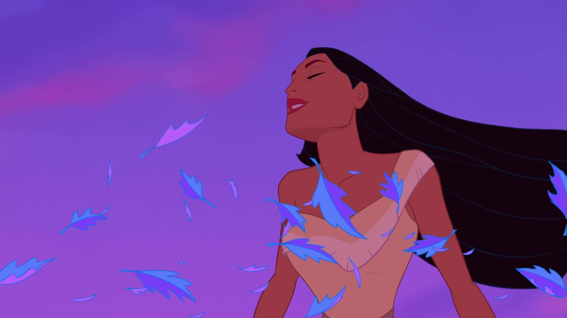 Pocahontas animation, Walt Disney classic, Historical princess, Native American, 1920x1080 Full HD Desktop