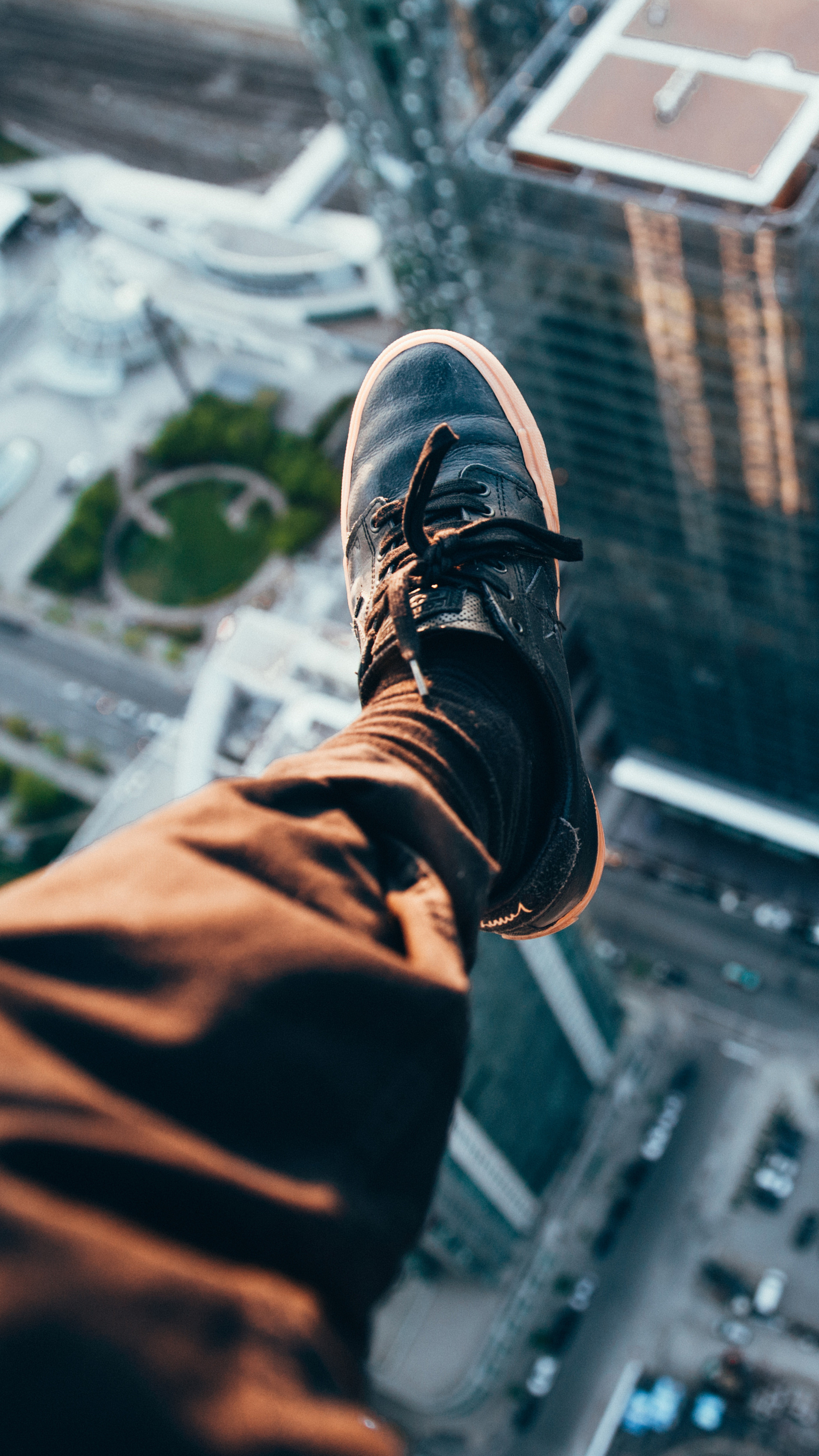 Man sitting on rooftop, Sony Xperia, 4K wallpapers, Urban lifestyle, 2160x3840 4K Phone