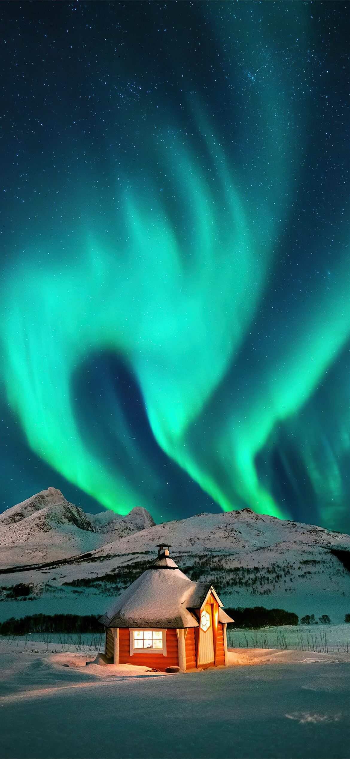 Norway, Aurora Borealis Wallpaper, 1170x2540 HD Phone