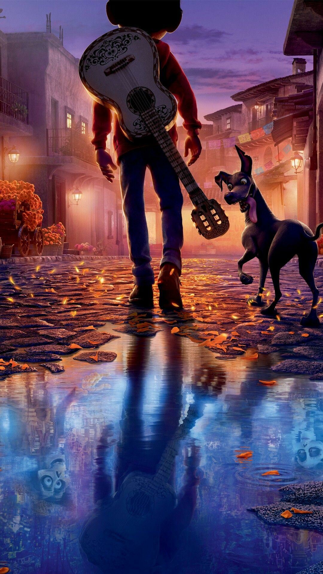 Coco animation, Pixar magic, Vibrant wallpapers, Adventure with Miguel, 1080x1920 Full HD Phone