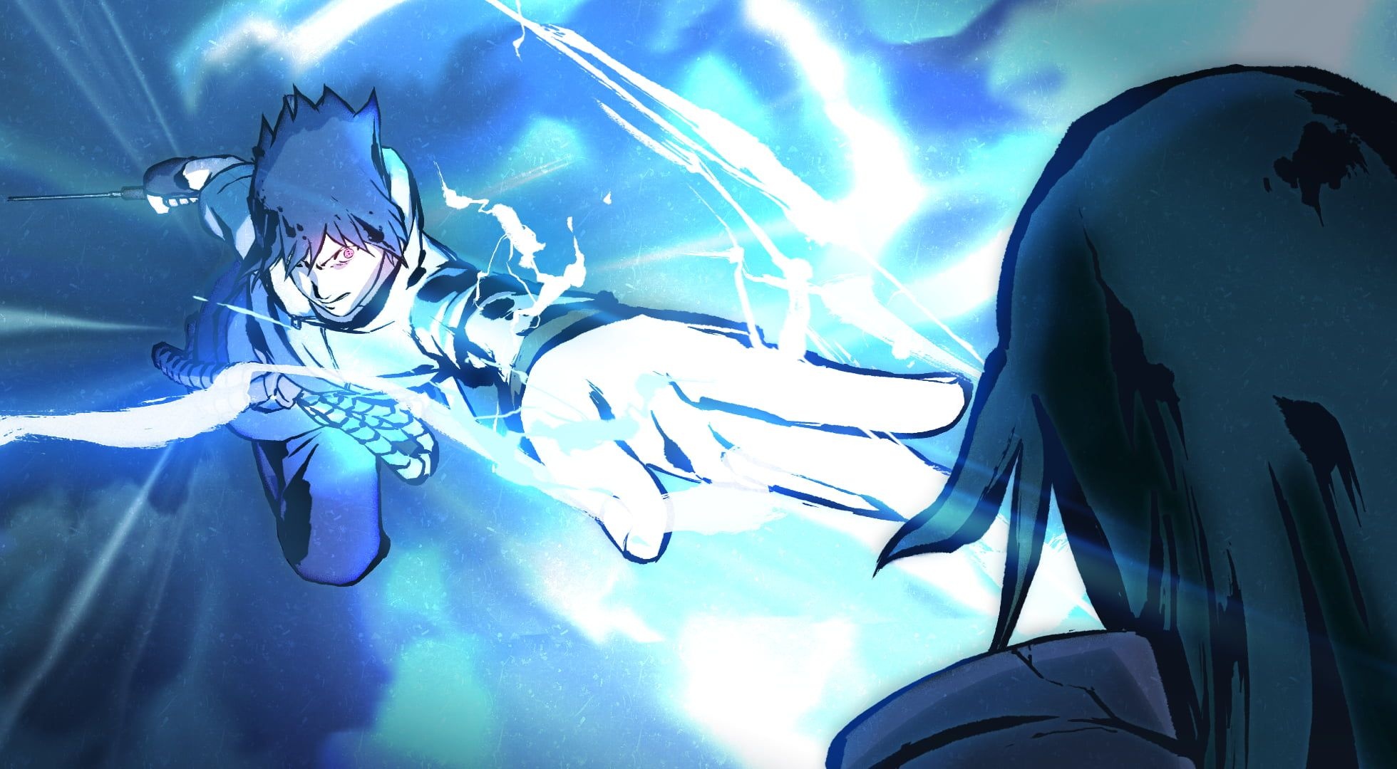 Sasuke Uchiha, Itachi Uchiha, Chidori lightning attack, HD Desktop wallpaper