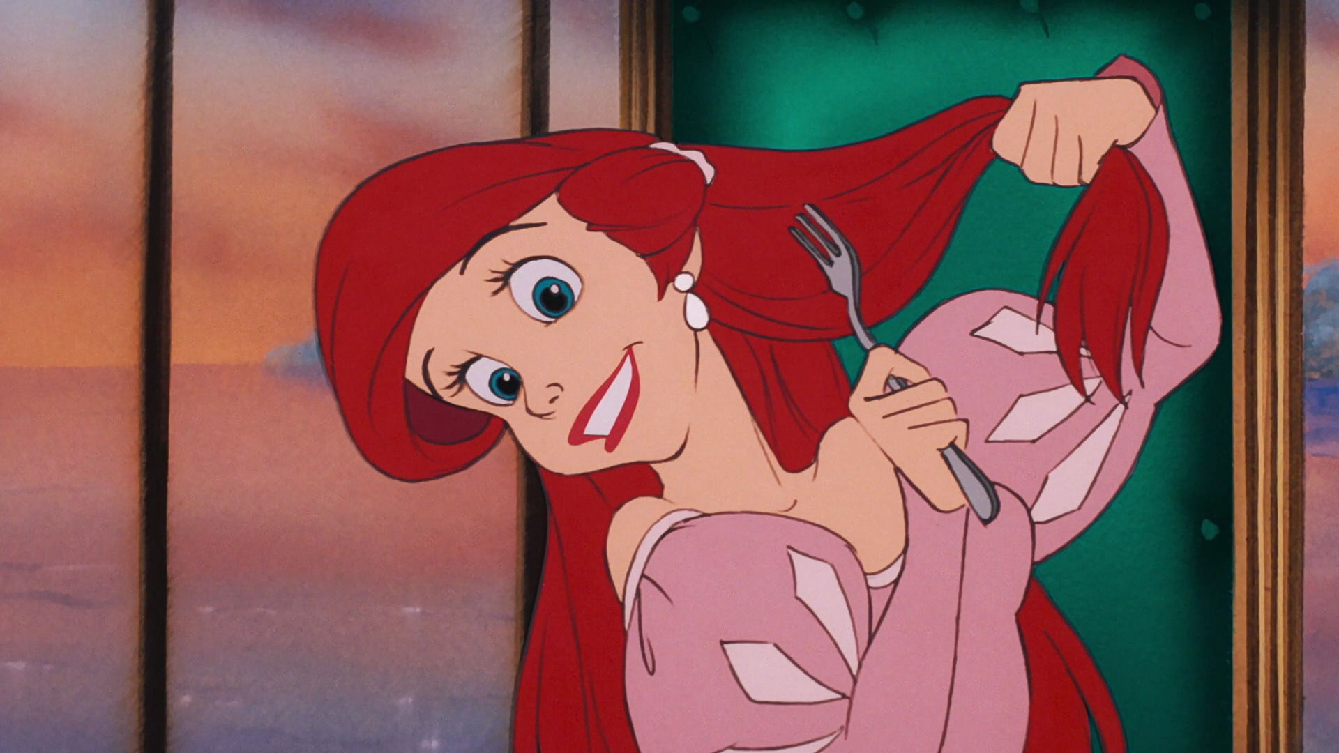 Ariel (The Little Mermaid), Internet discovery, Ariel's dress, HelloGiggles article, 1920x1080 Full HD Desktop