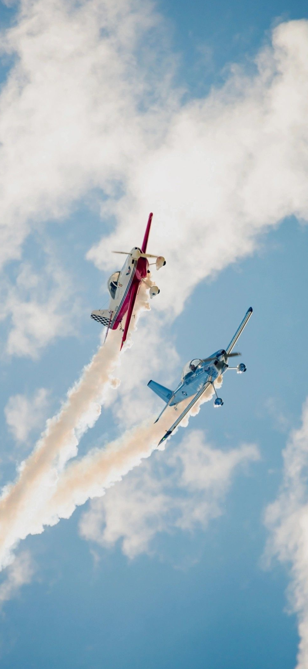 Tandem, Aerobatics Wallpaper, 1080x2340 HD Phone