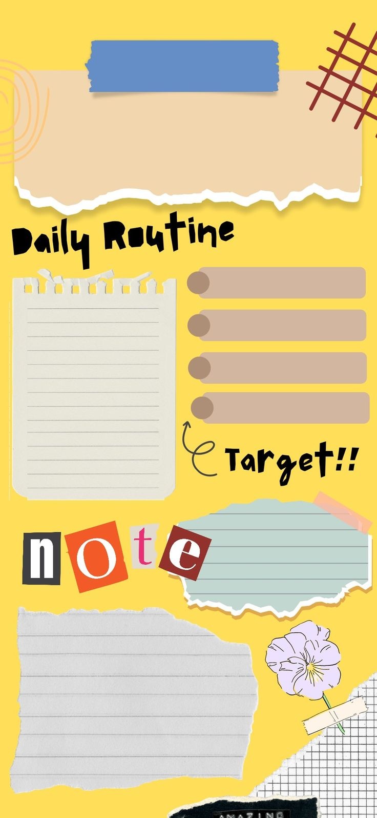 Daily Routine Wallpaper 740x1600