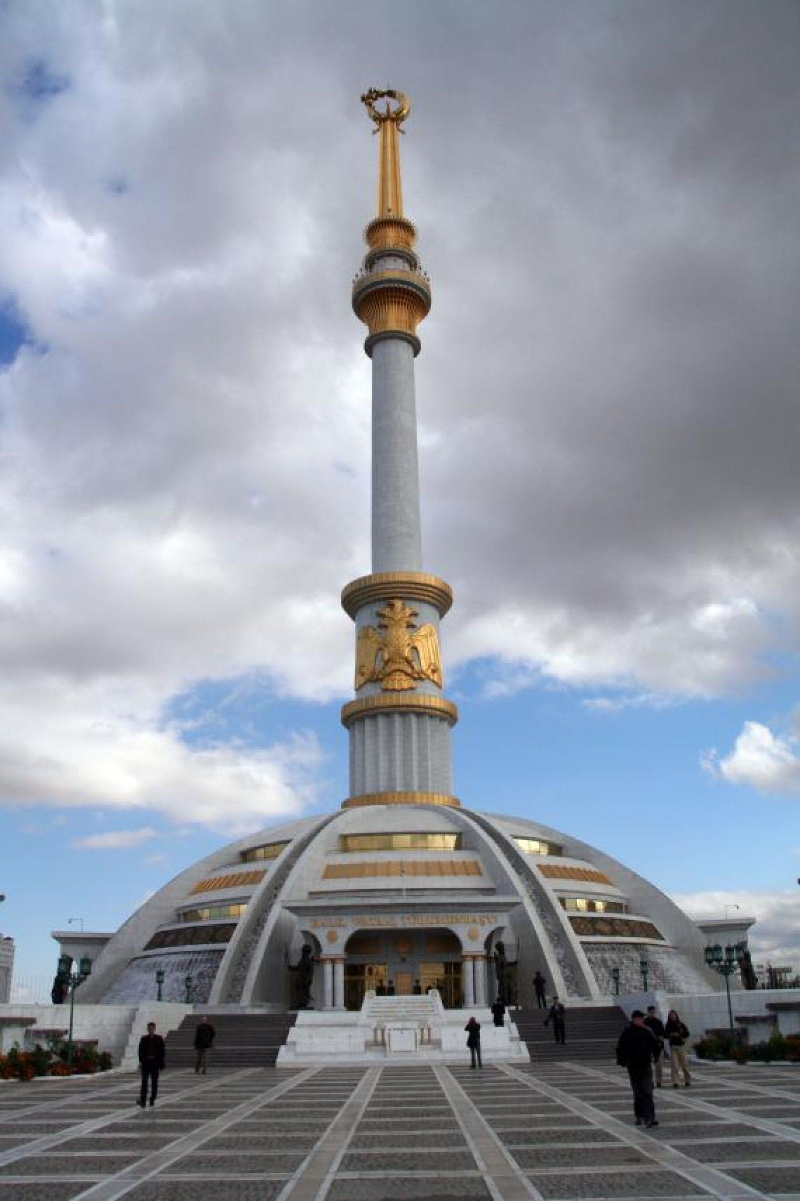 Independence monument of Turkmenistan, Ashgabat attractions, Turkmenistan monument, Symbol of independence, 1600x2400 HD Phone