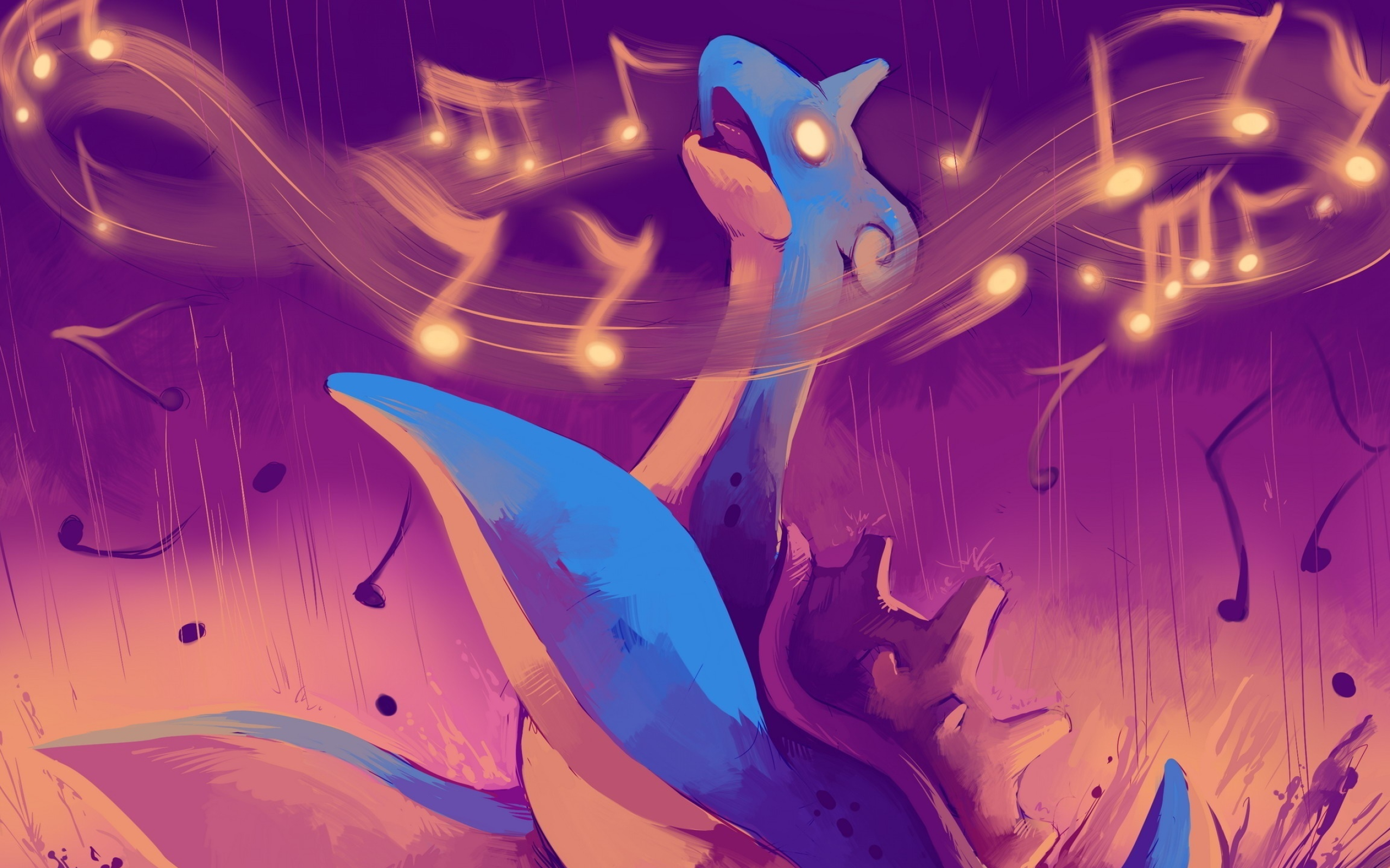 Lapras HD wallpapers, Water-type Pokmon, Aquatic creature, Serene artwork, 2560x1600 HD Desktop