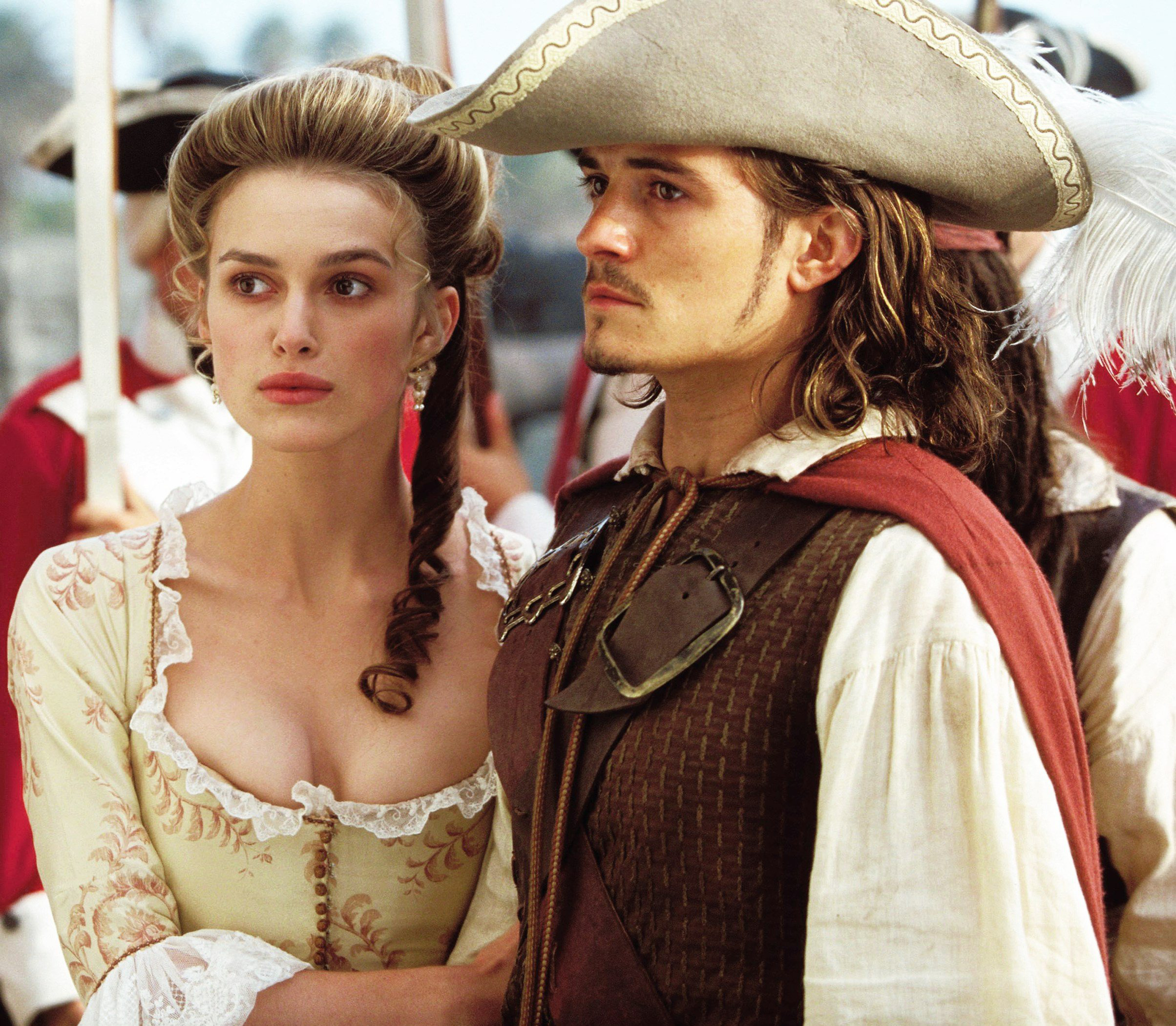 Will Turner, Keira Knightley, Elizabeth Swann wallpaper, Powerful trio, 2410x2100 HD Desktop