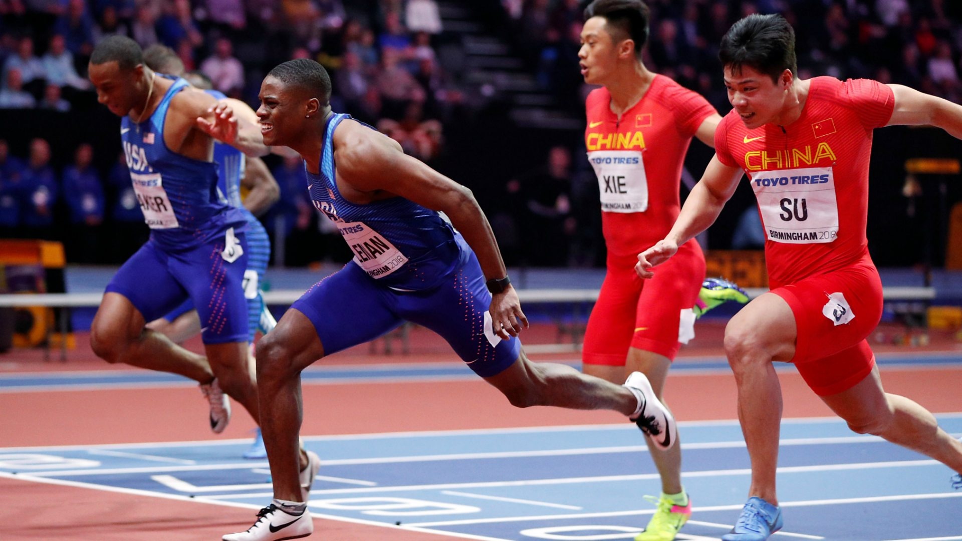 Christian Coleman, Championship record holder, Stellar 60m gold, 1920x1080 Full HD Desktop