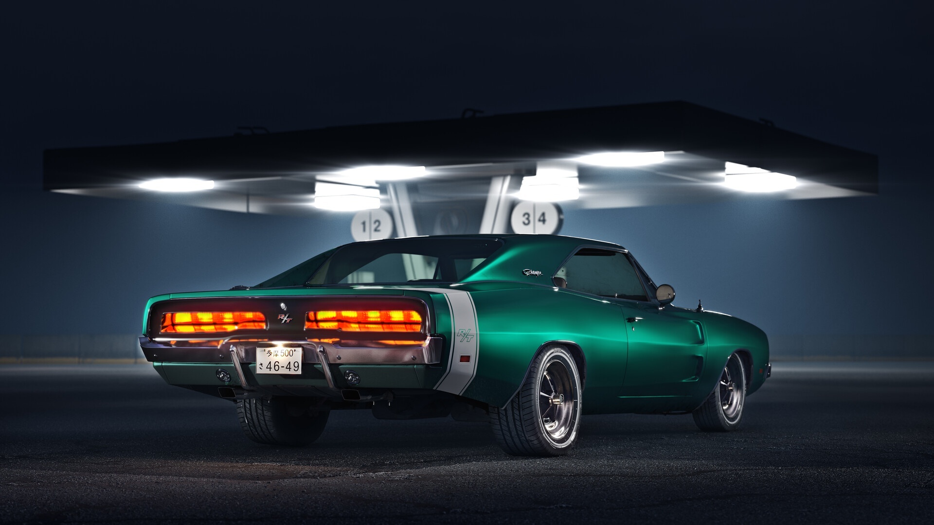 Dodge Charger, Green cars, Aniac, HD wallpapers, 1920x1080 Full HD Desktop