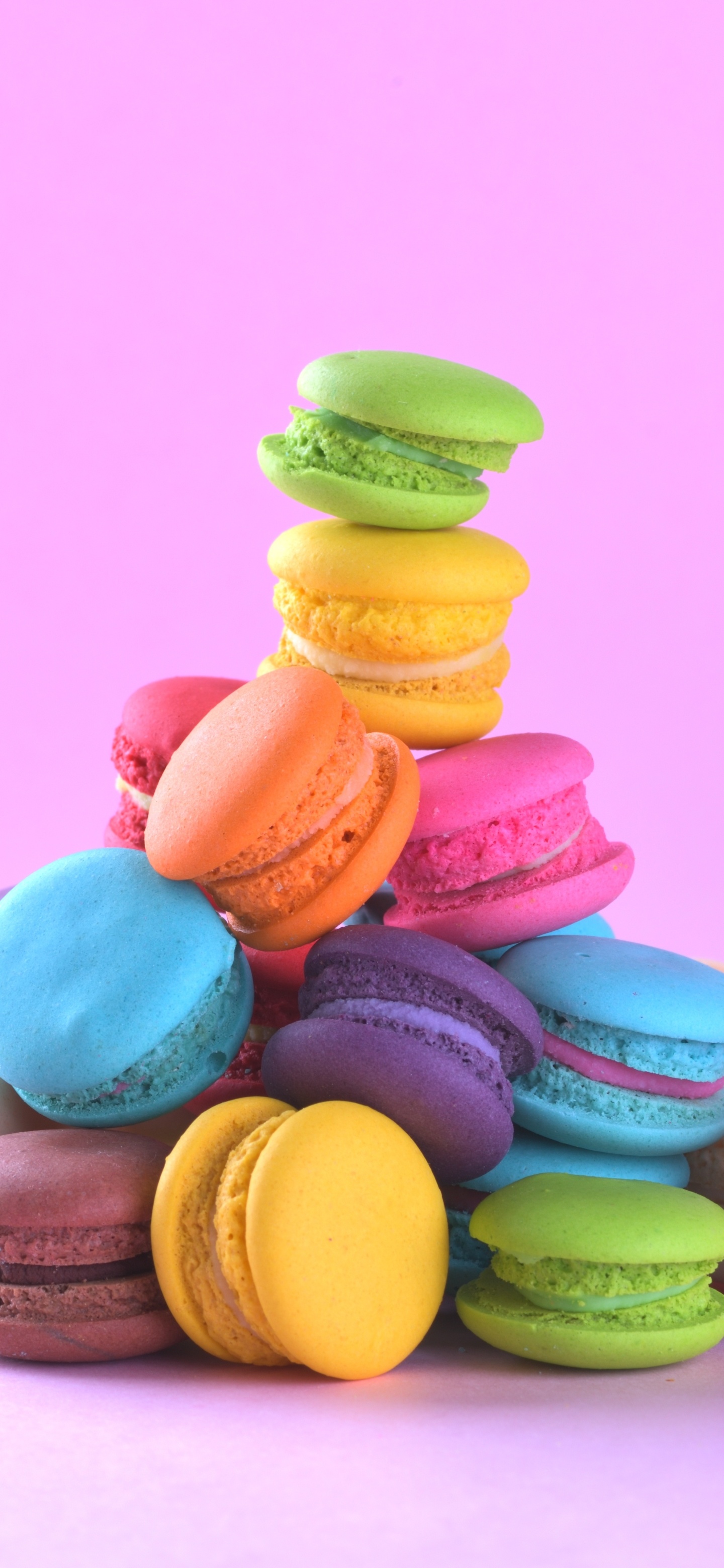 Food and macaron fusion, Elegant and aromatic, Sweet indulgence, Delectable and delightful, 1440x3120 HD Phone