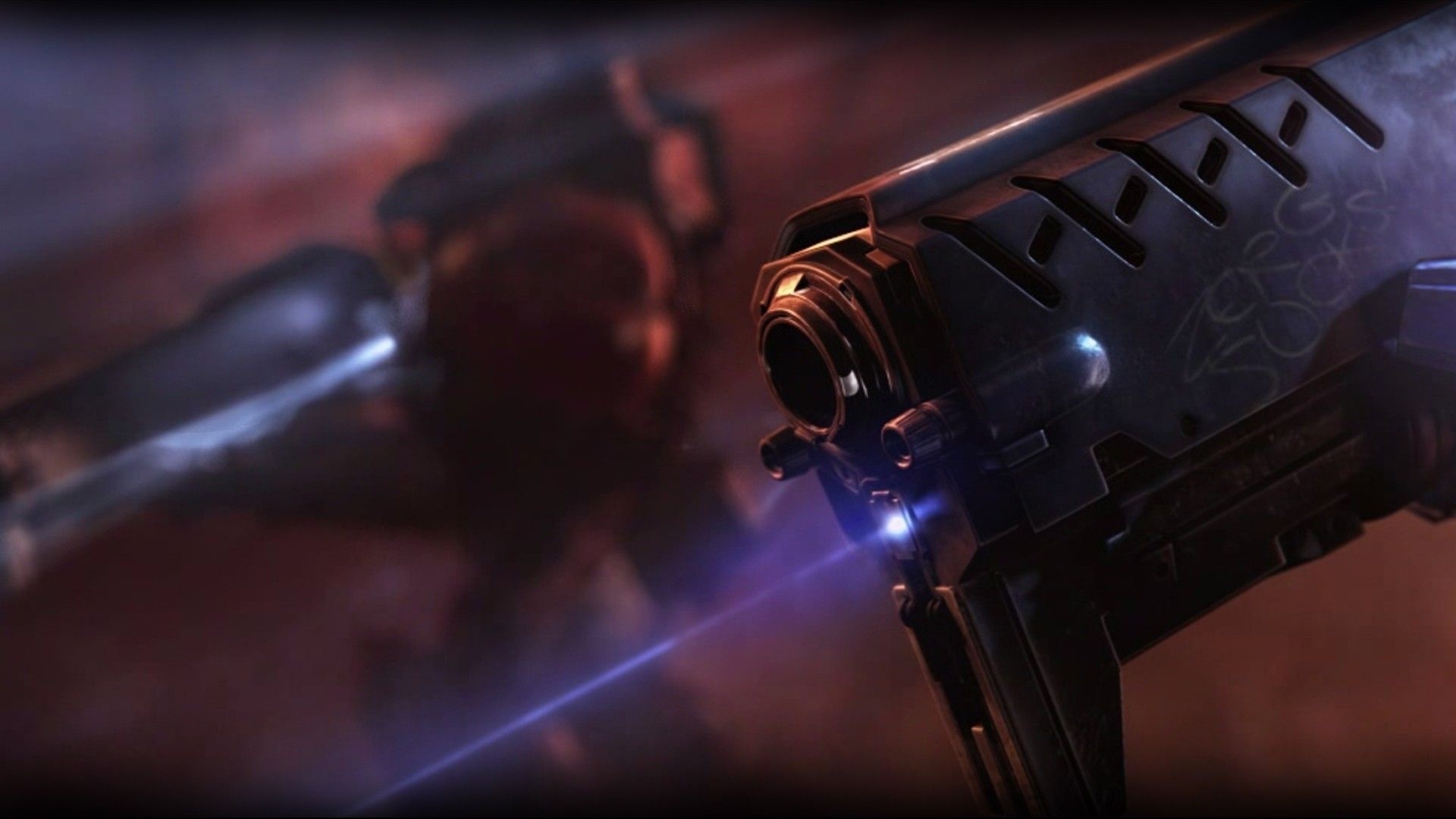 Laser gun, High-tech weaponry, Adrenaline rush, Action-packed, 1920x1080 Full HD Desktop