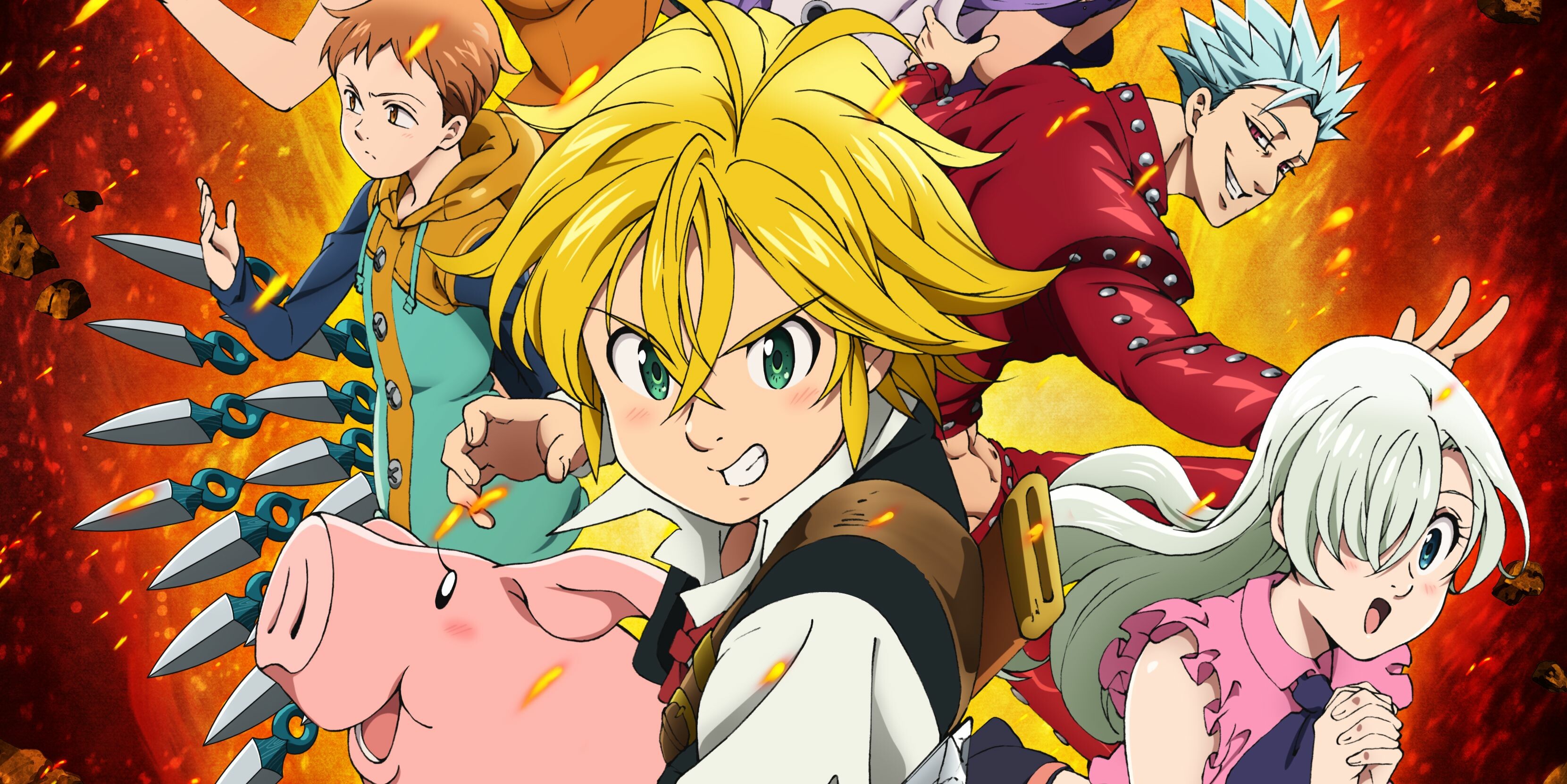 The Seven Deadly Sins, Meliodas' betrayal, Demon clan, 3330x1670 HD Desktop