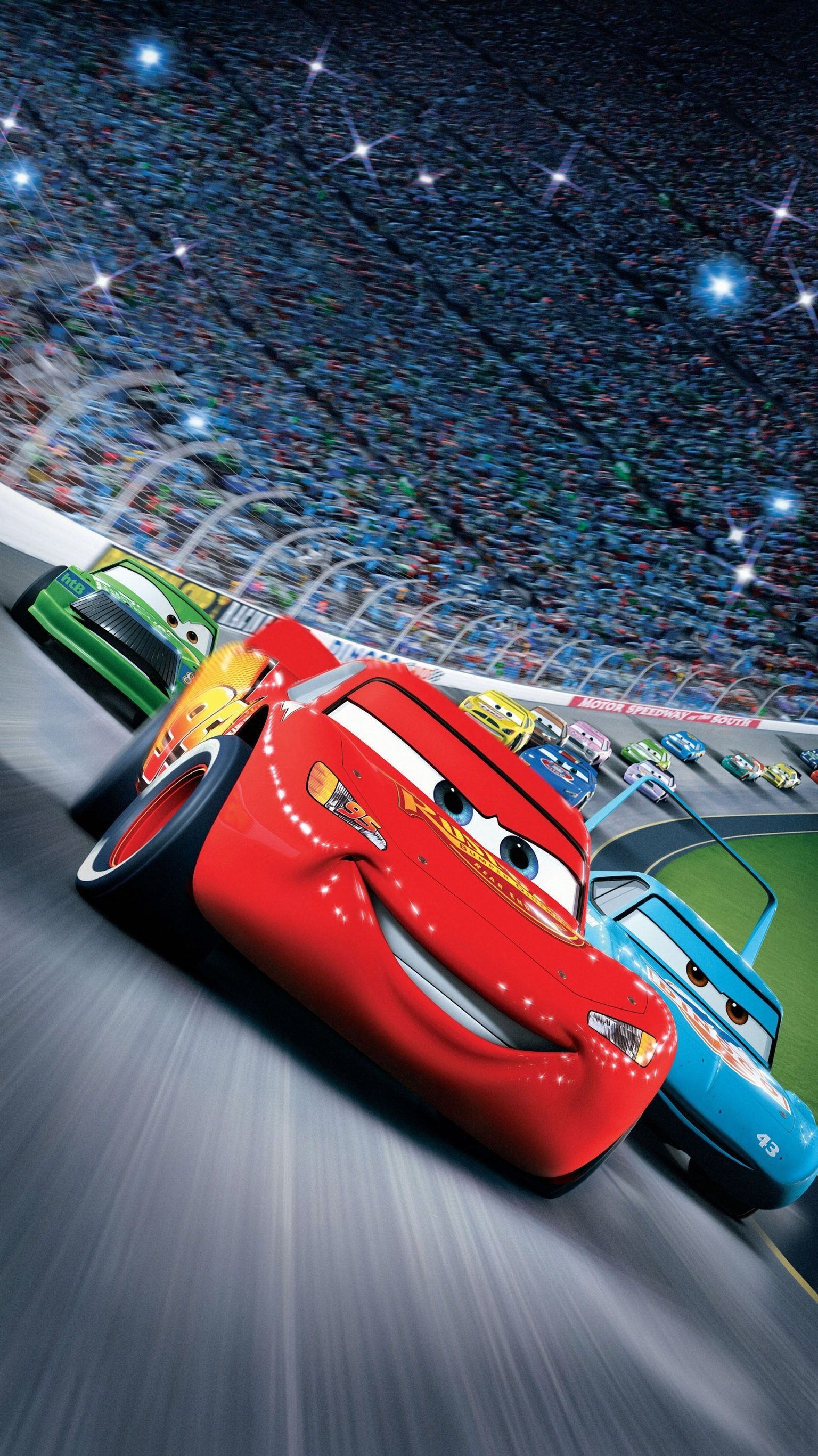 Lightning McQueen, Disney Cars, Animation, Movie franchise, 1540x2740 HD Phone