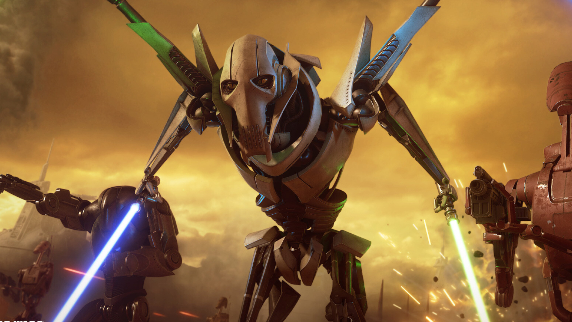 General Grievous, Star Wars Battlefront II, Epic arrival, Mysterious threat, 1920x1080 Full HD Desktop