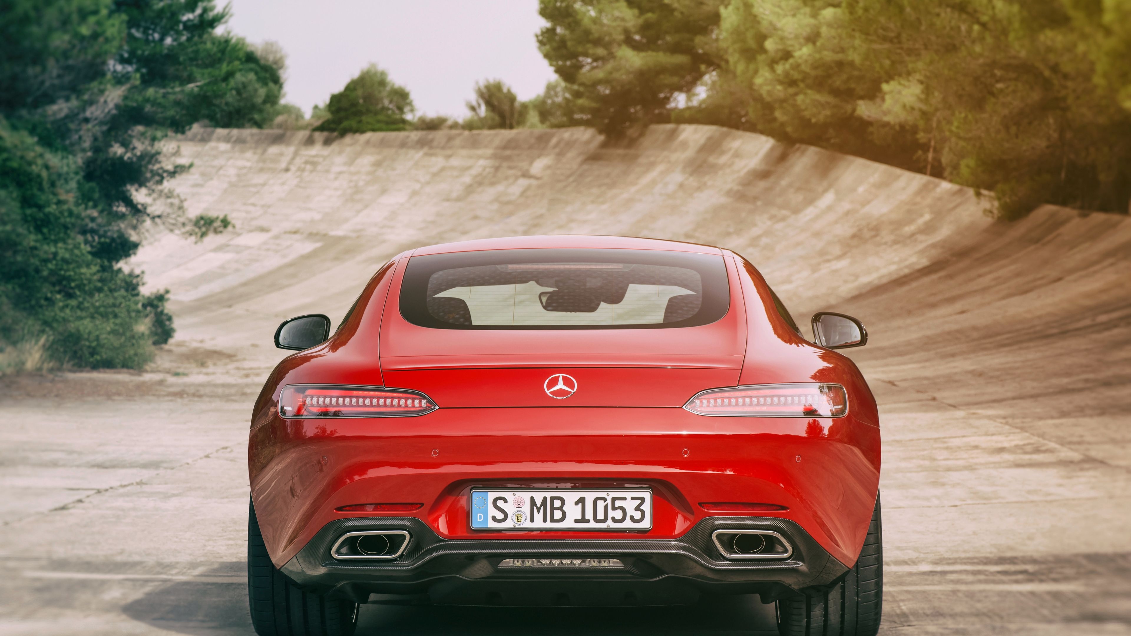 Mercedes AMG GT S, Rear Mercedes Wallpapers, HD Wallpapers Cars, 2017, 3840x2160 4K Desktop