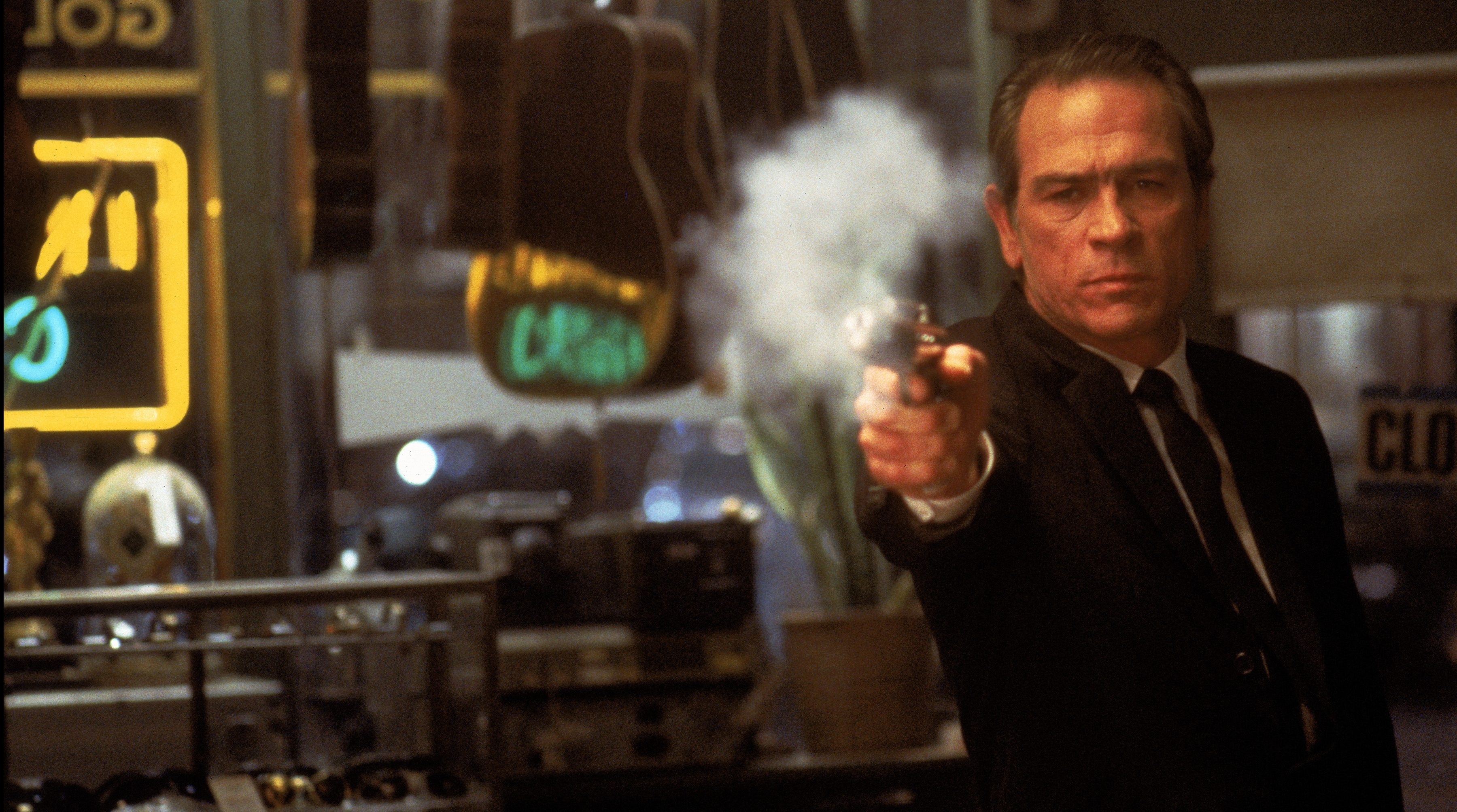 Tommy Lee Jones, Men in Black, Movies, UHD Blu-ray, 3600x2010 HD Desktop