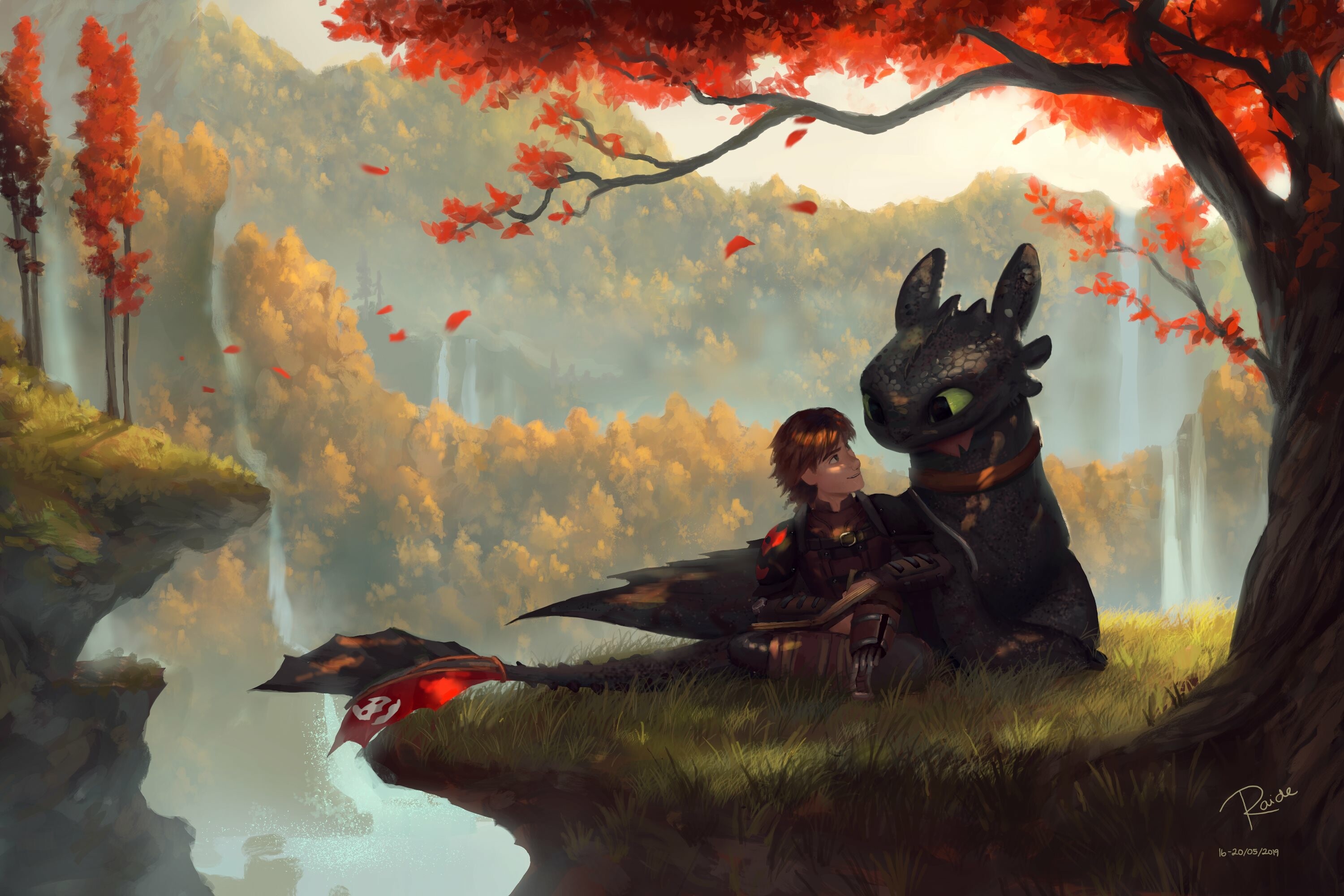 Hiccup, Toothless, HD wallpaper, Background, 3000x2000 HD Desktop