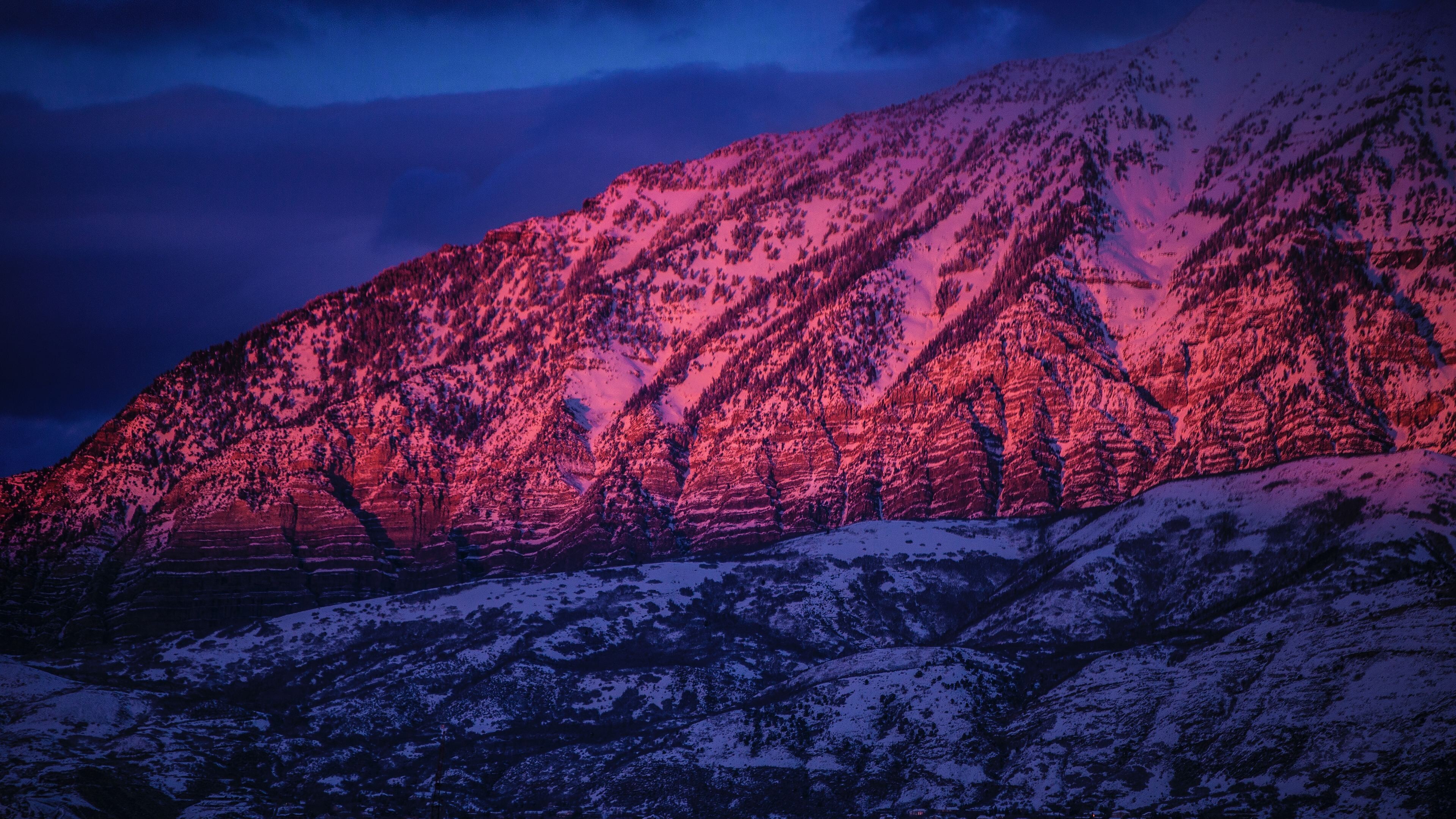 Geology, Mountain sunset, HD, Wallpapers, 3840x2160 4K Desktop