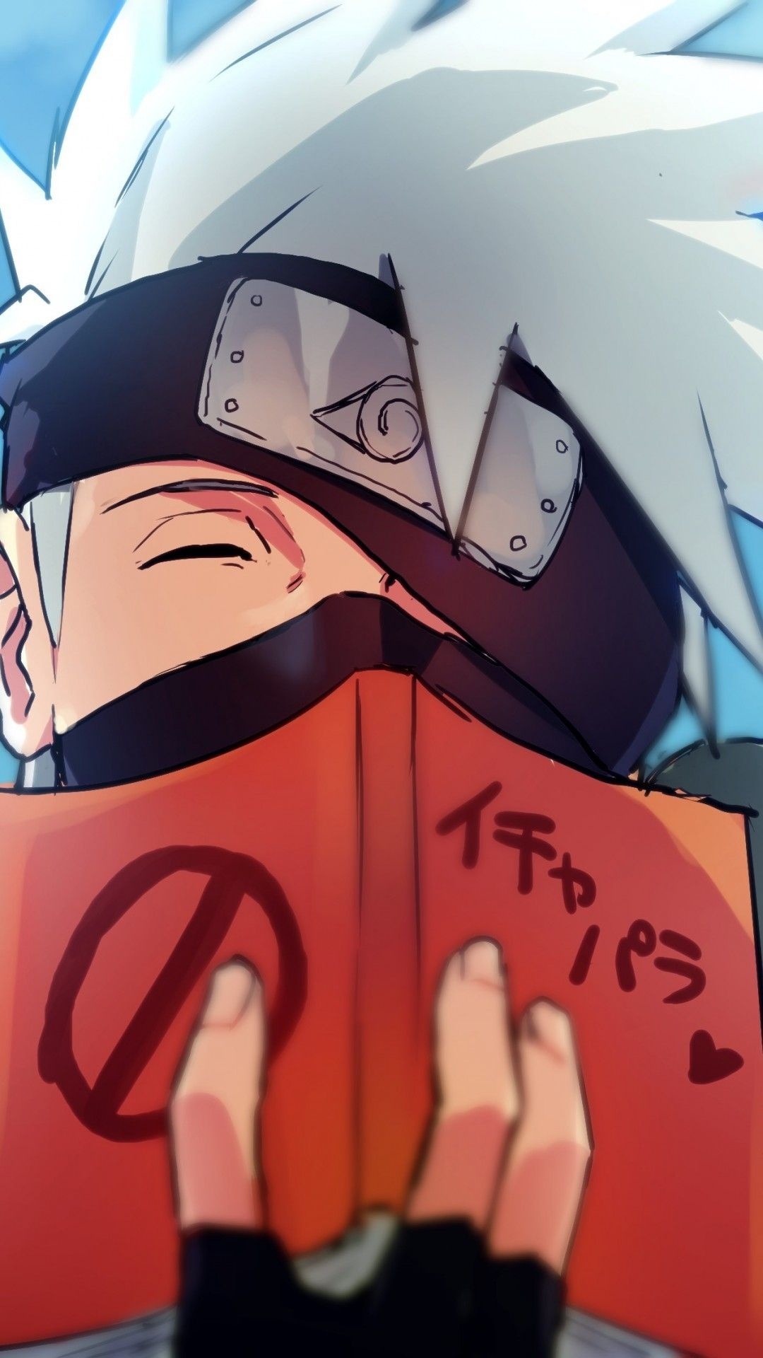 Naruto Kakashi Sensei, Legendary mentor, Shinobi squad, Anime art, 1080x1920 Full HD Phone