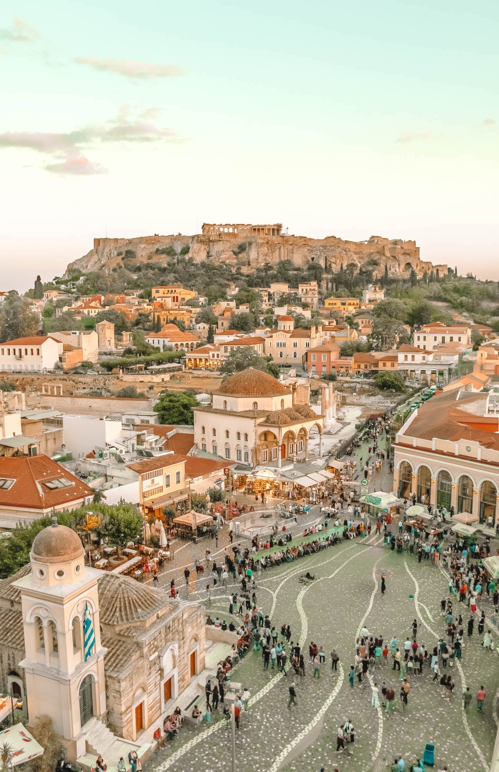 Monastiraki, Athens Wallpaper, 1600x2480 HD Phone