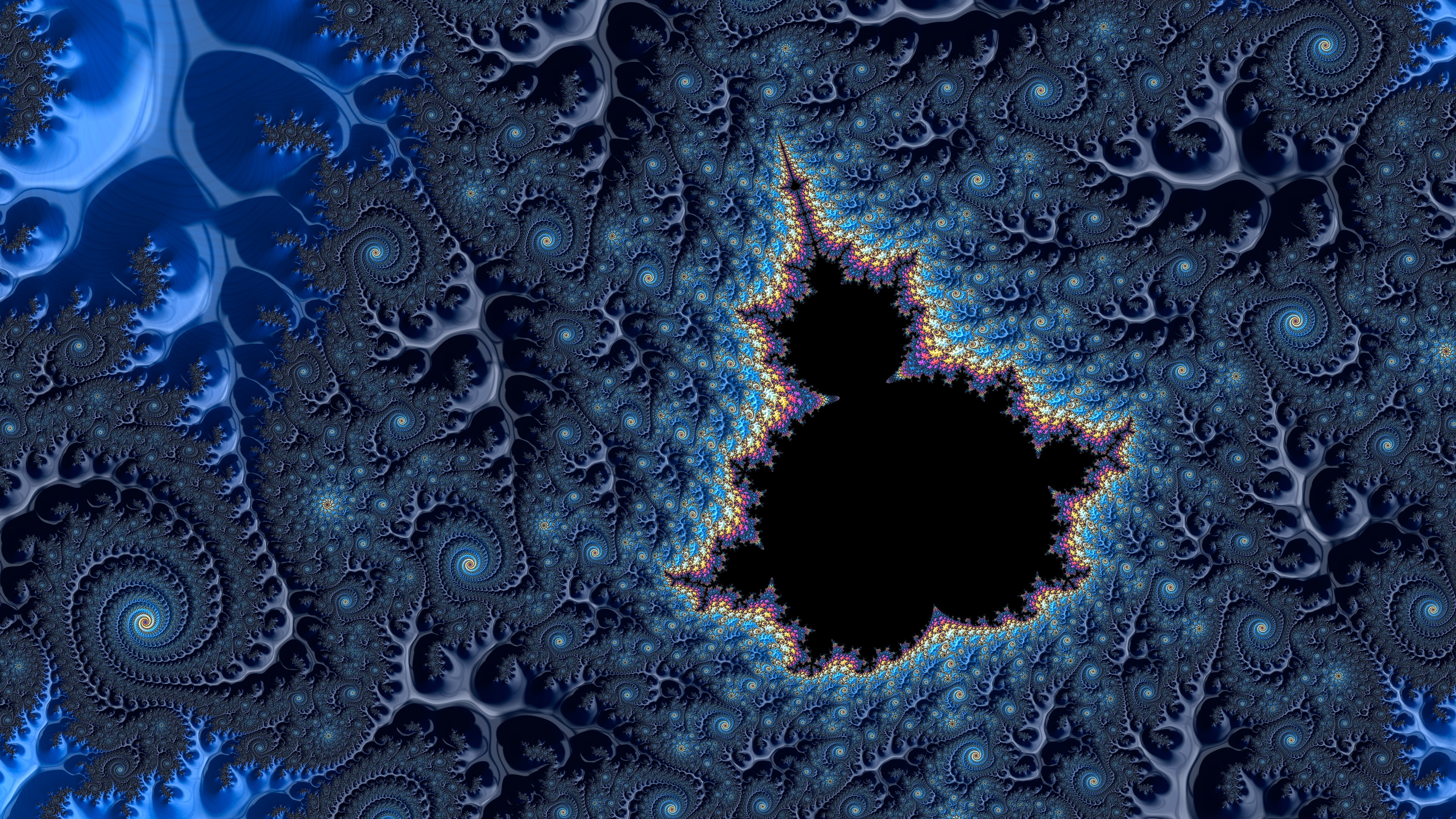 Mandelbrot fractal, Fractal Wallpaper, 3840x2160 4K Desktop